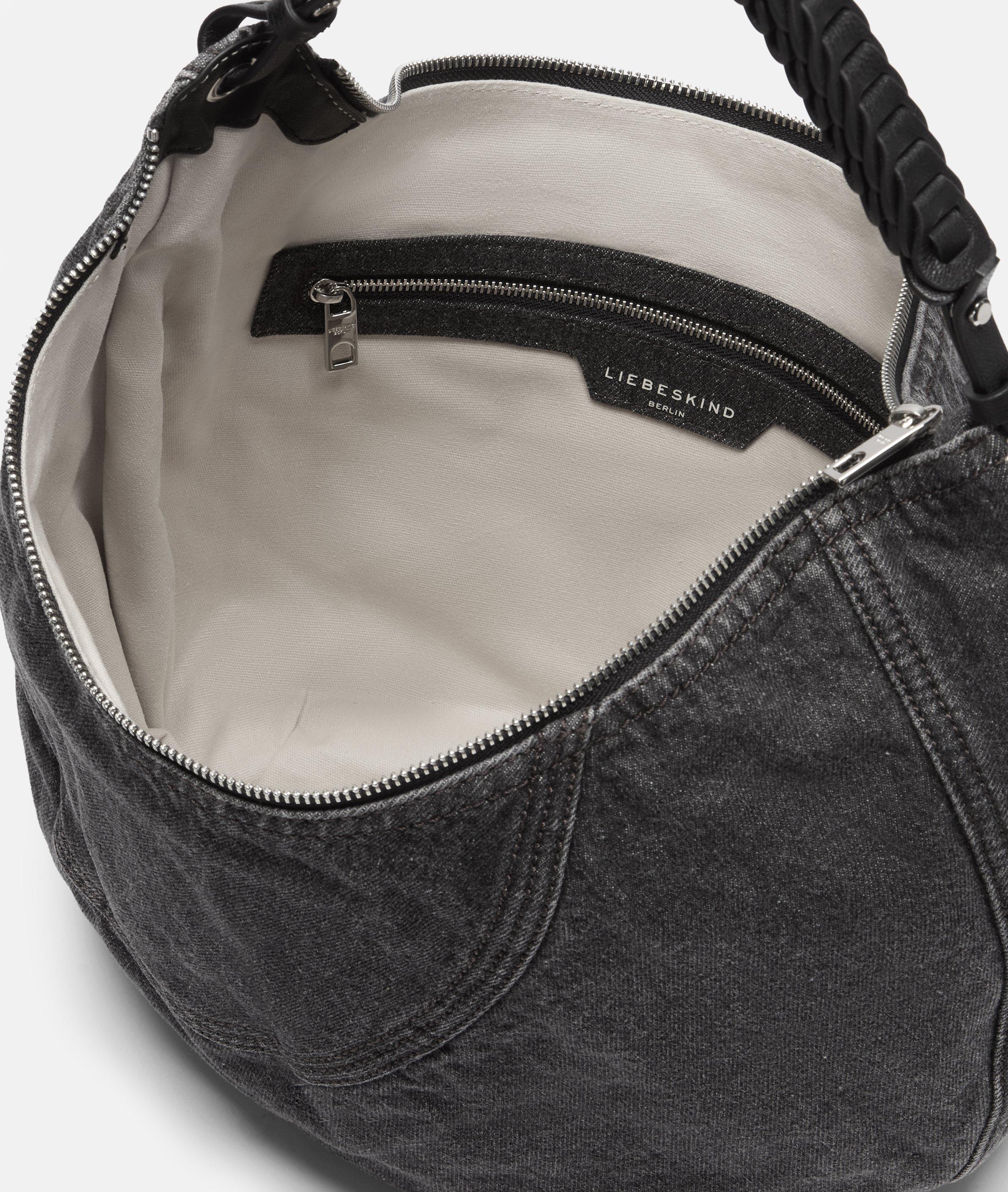 Denim Luna Hobo M in schwarz, beige & blau