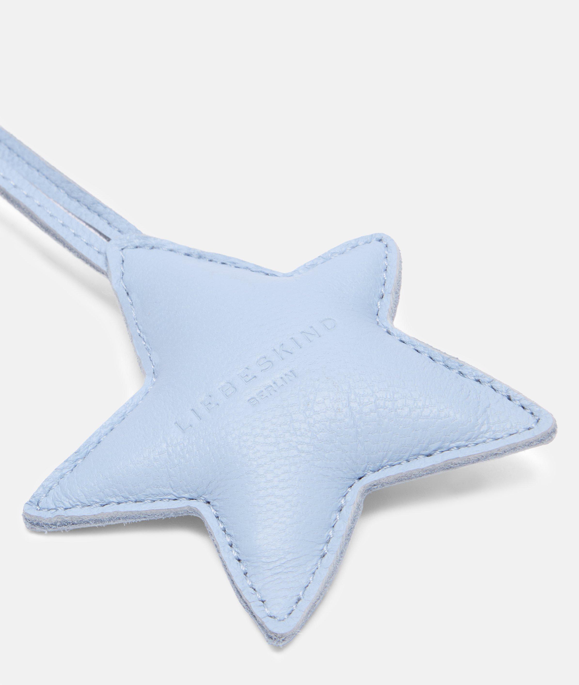 Puffy Star Pendant in blau, beige & schwarz