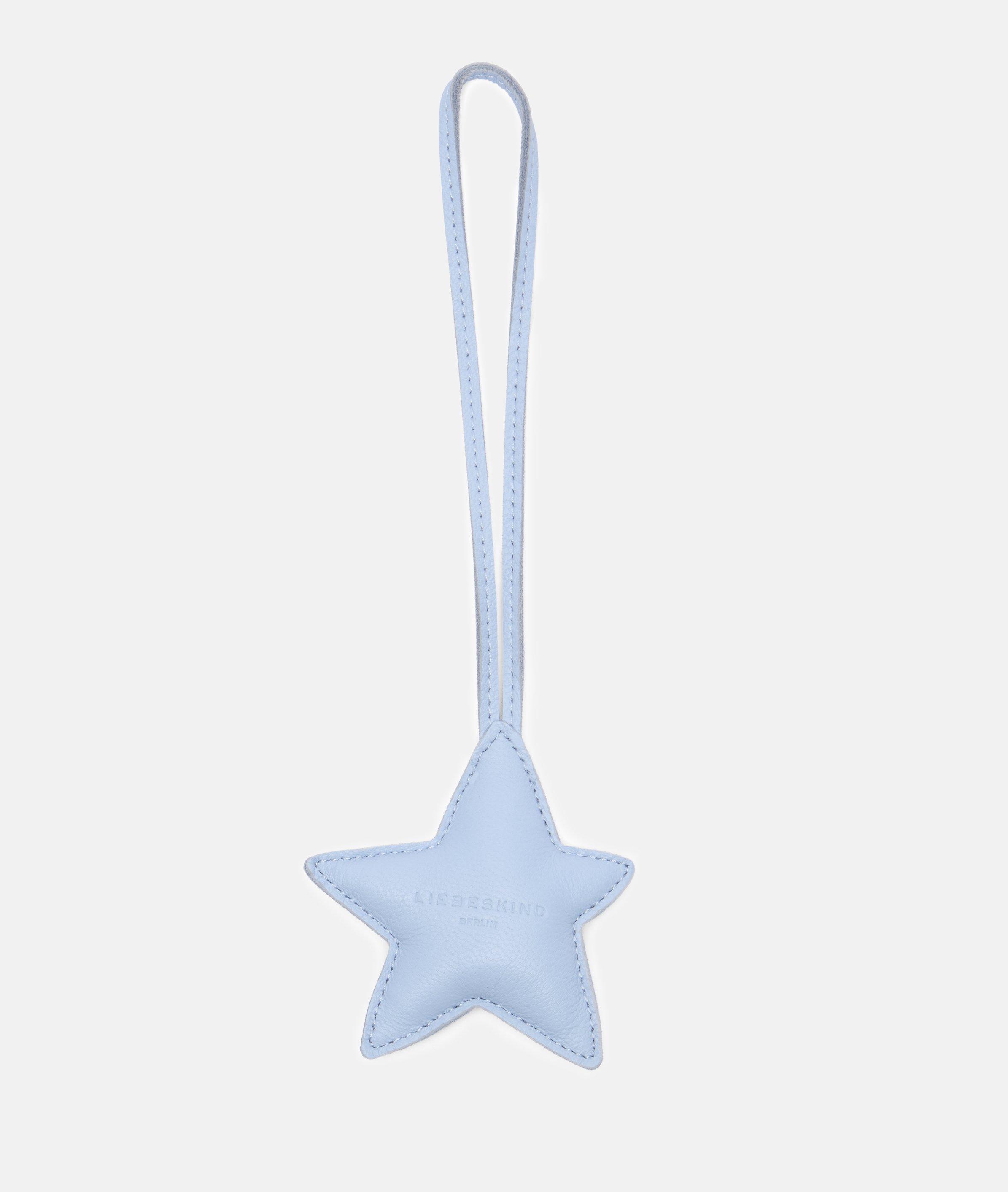 Puffy Star Pendant in blau, beige & schwarz