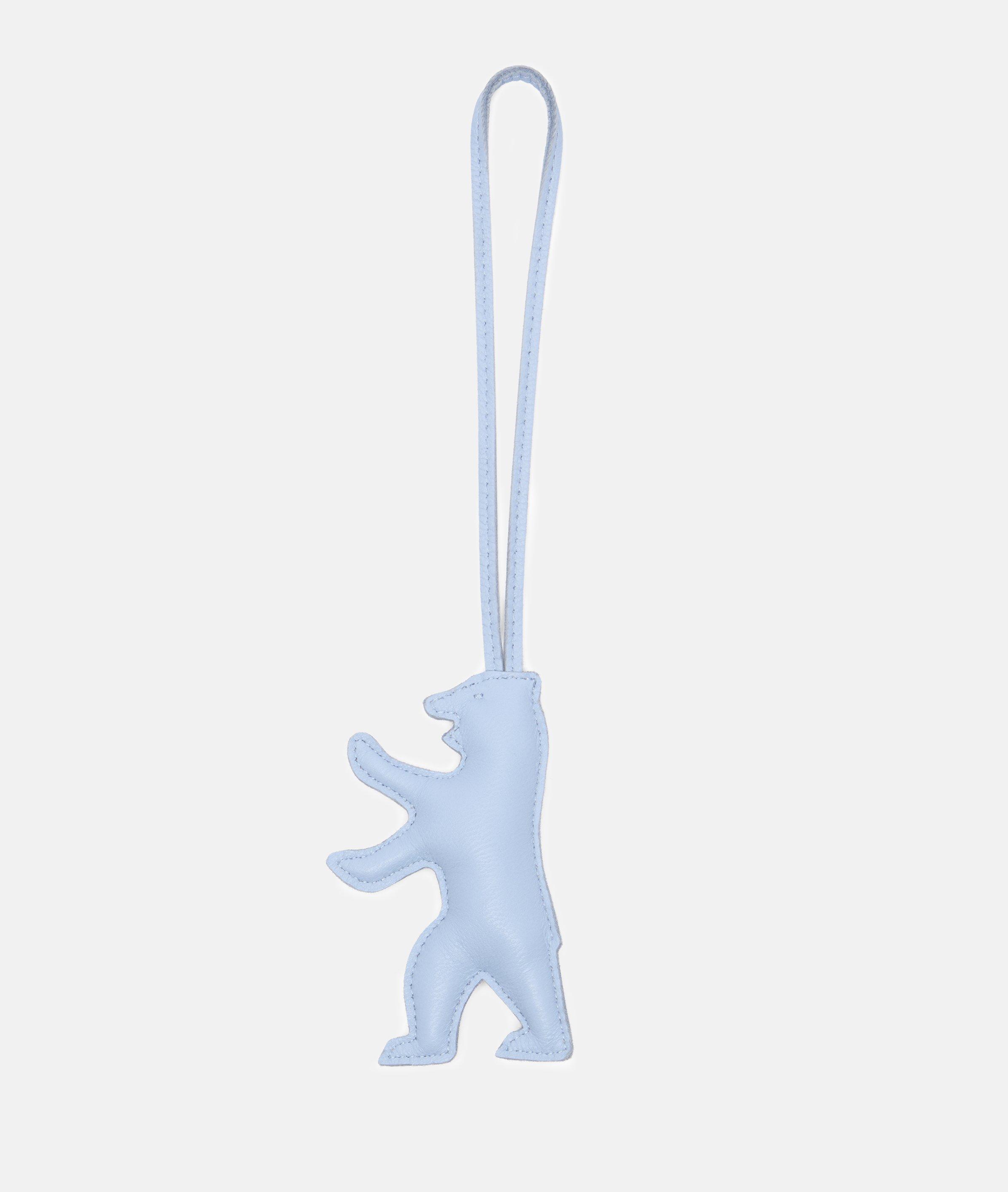Puffy Bear Pendant in blau, schwarz & beige