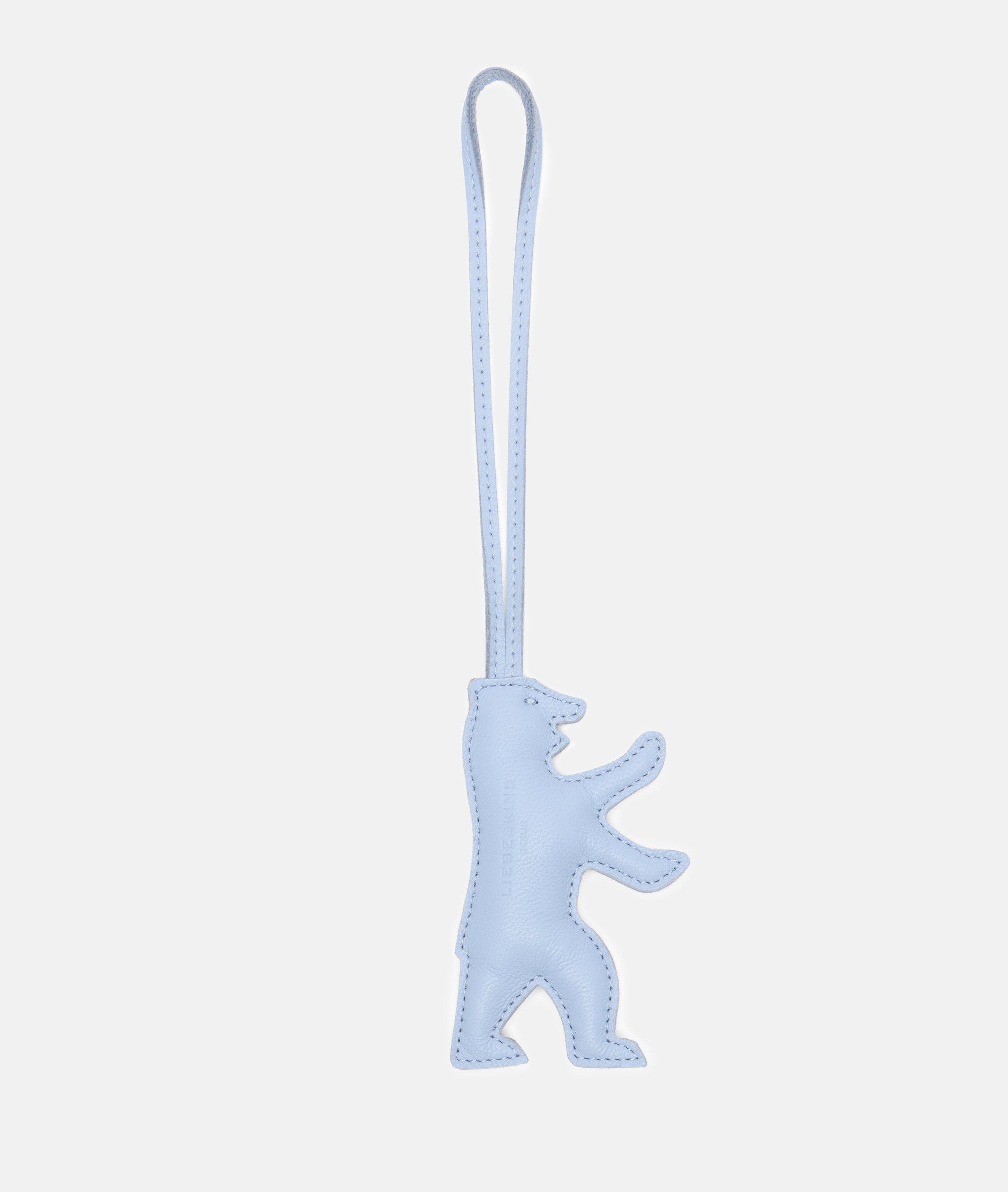 Puffy Bear Pendant in blau, schwarz & beige