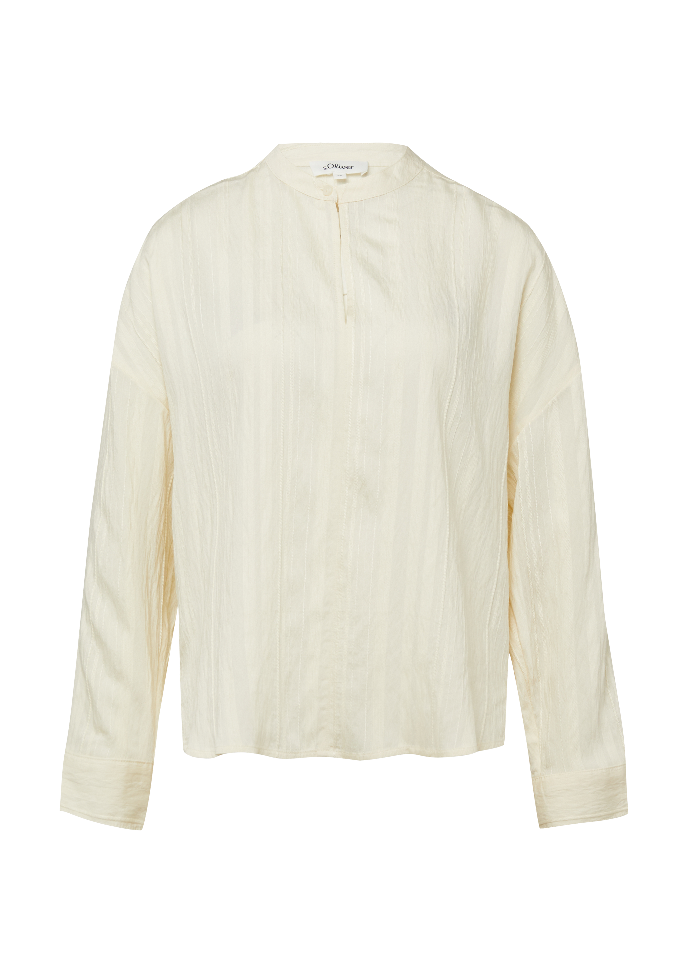 Strukturierte Oversize Bluse im Viskosemix