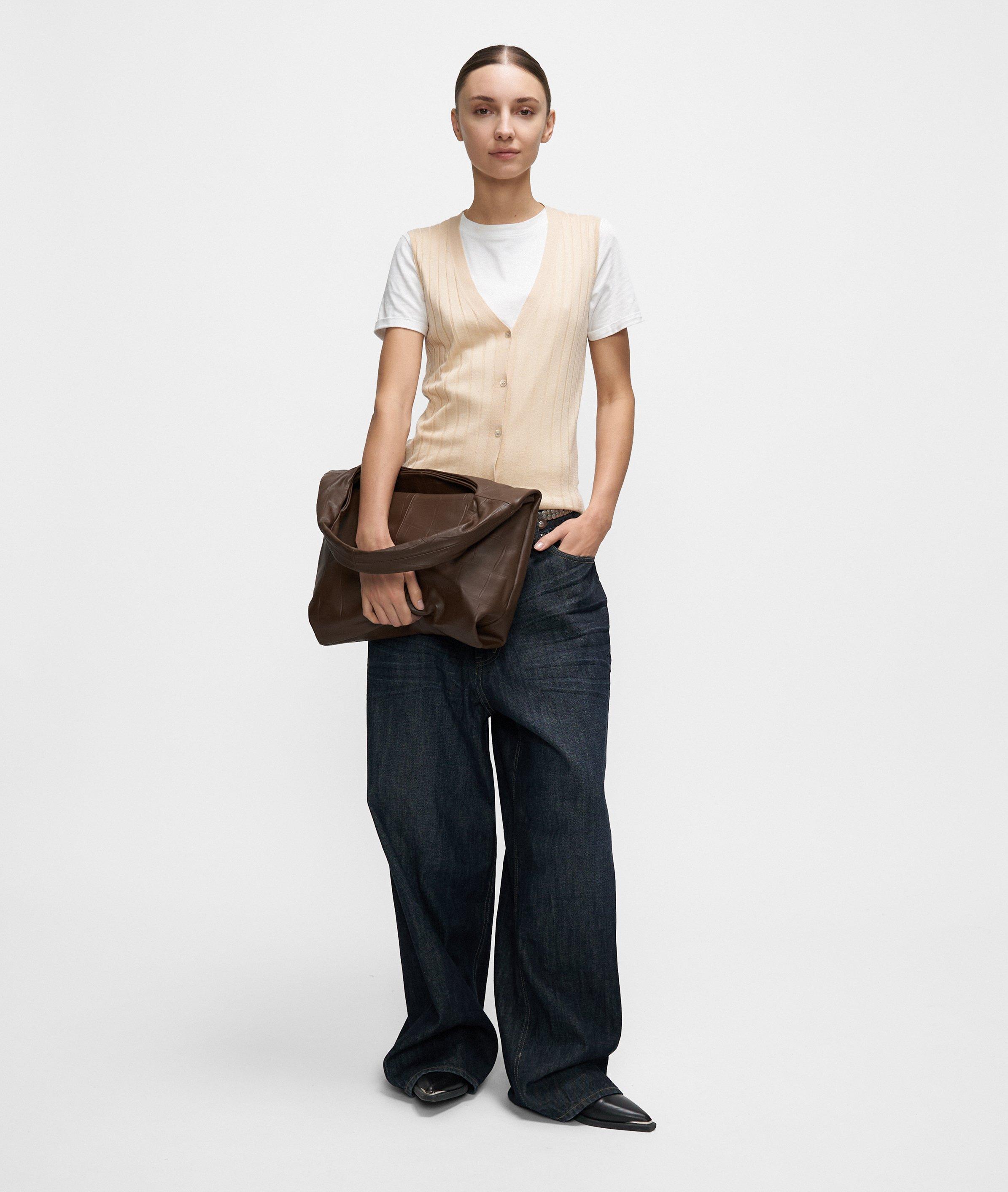 Mira Hobo L in braun, creme & schwarz