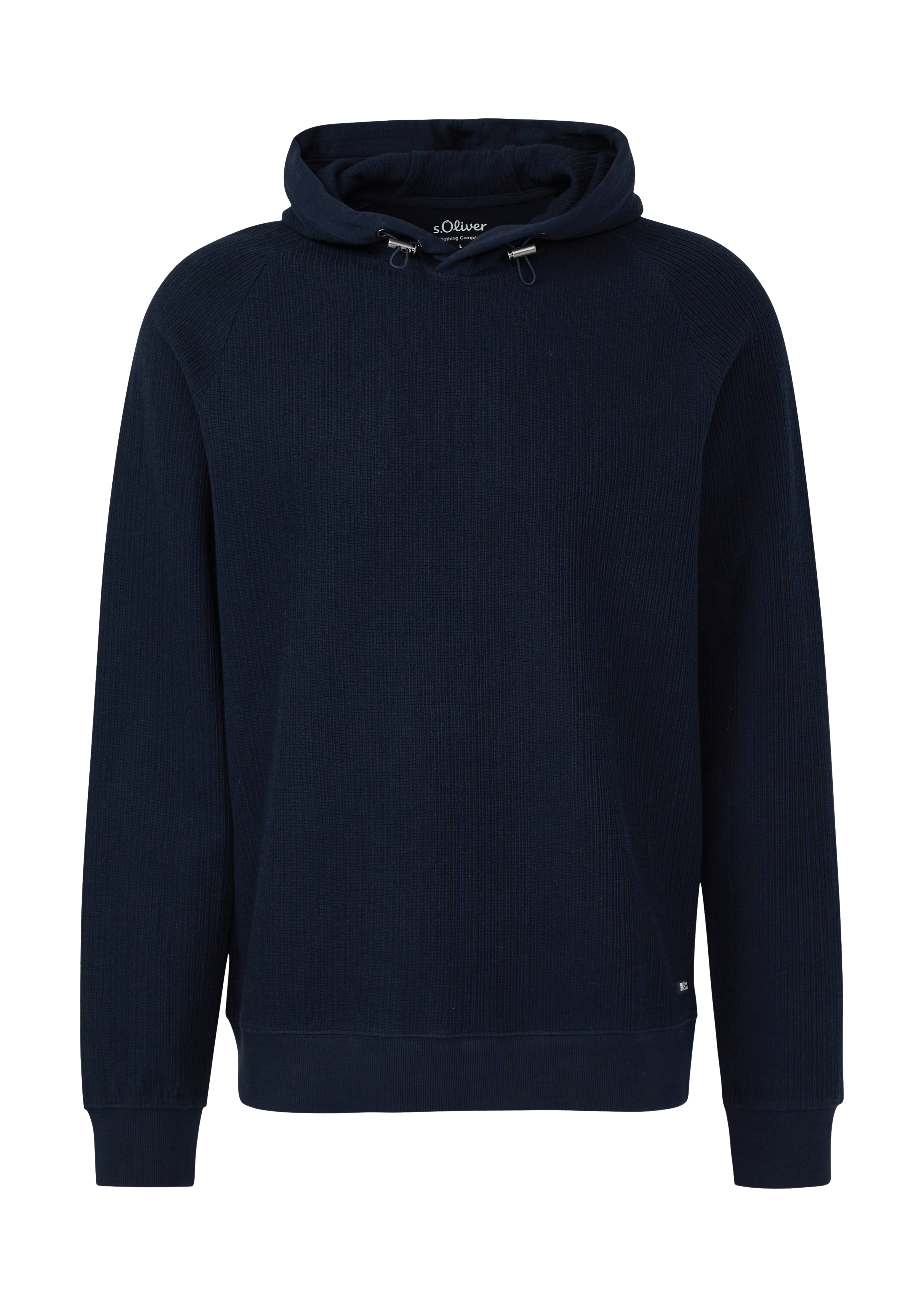 Strukturiertes Kapuzen-Sweatshirt mit Raglanärmeln