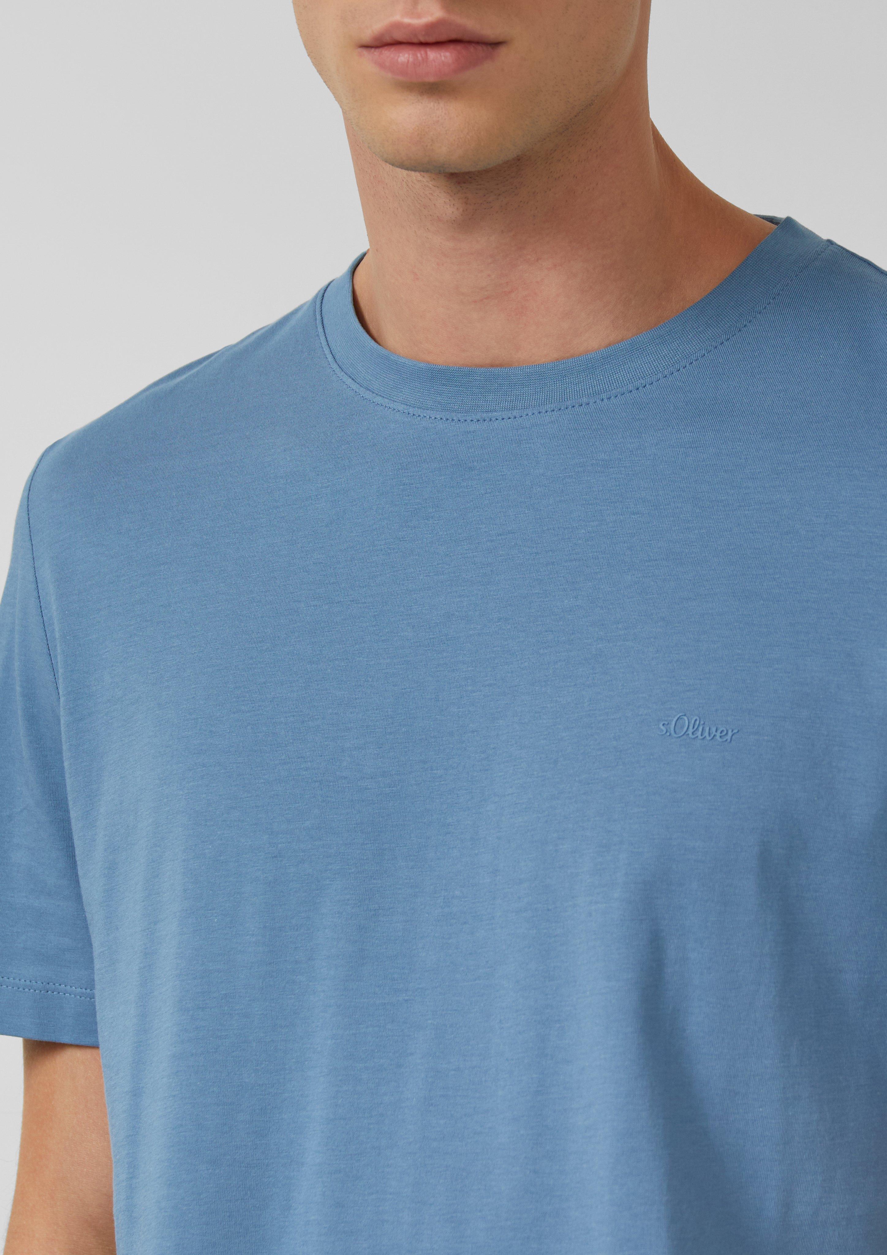 Baumwoll-T-Shirt mit Logo-Print