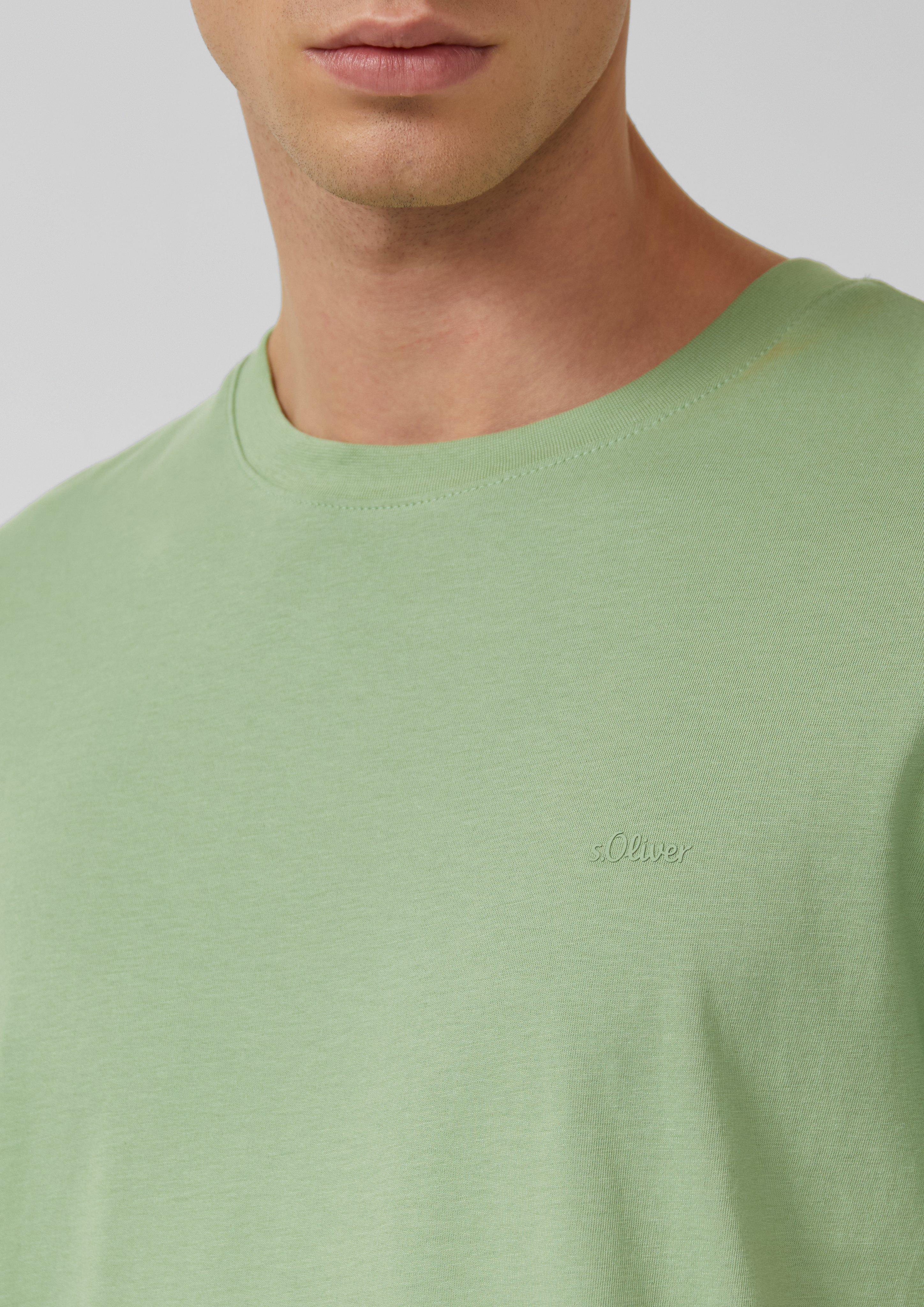 Baumwoll-T-Shirt mit Logo-Print