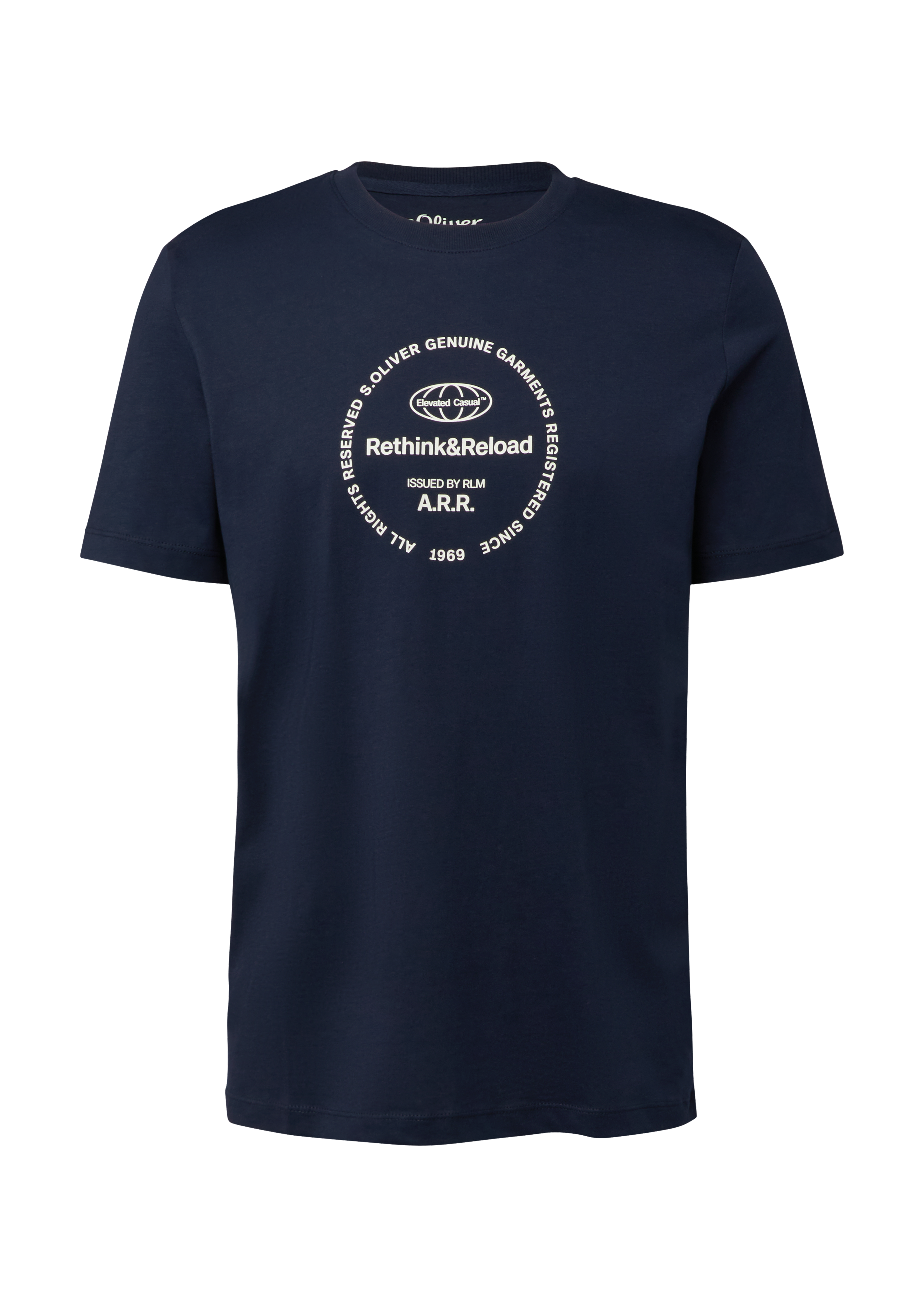 Jersey T-shirt met print op voorzijde