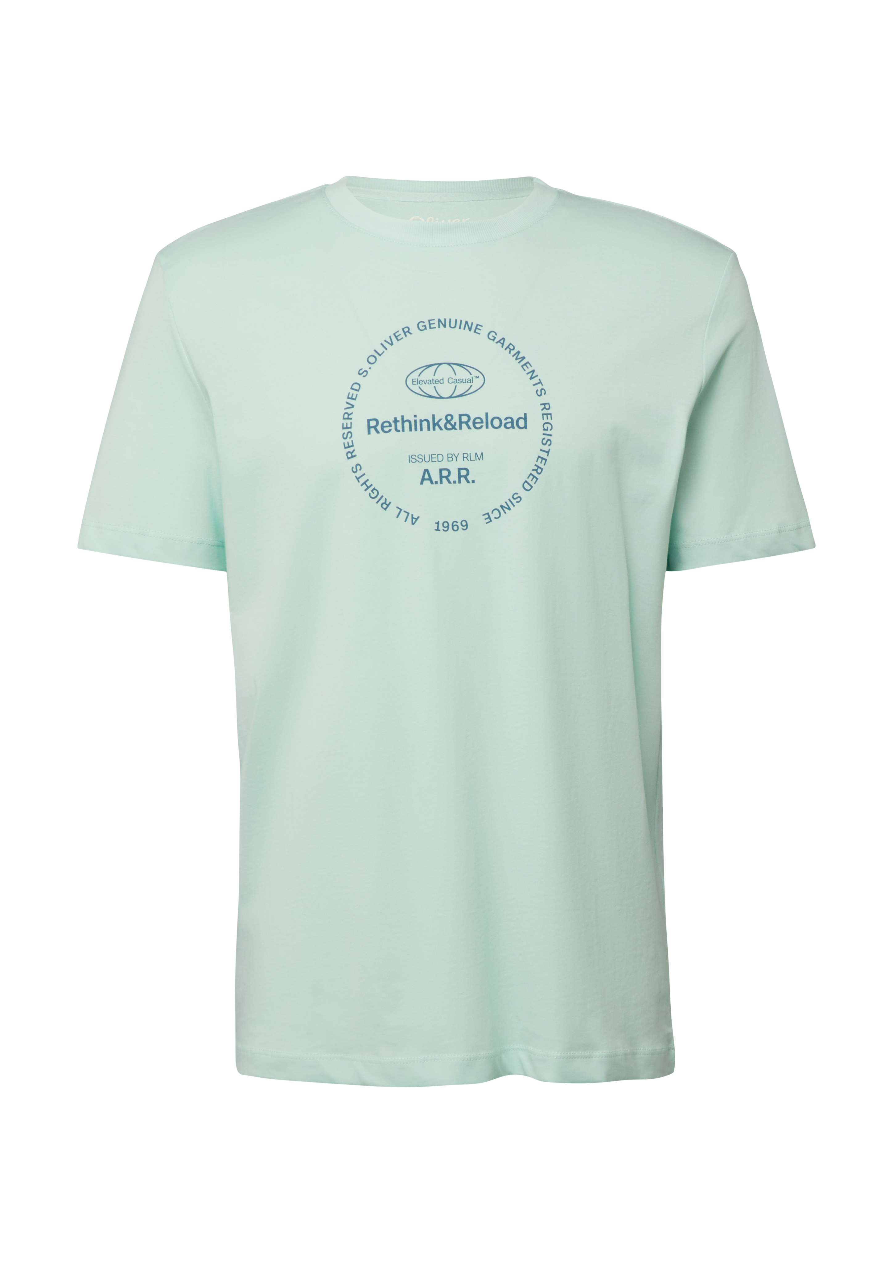 Jersey T-shirt met print op voorzijde