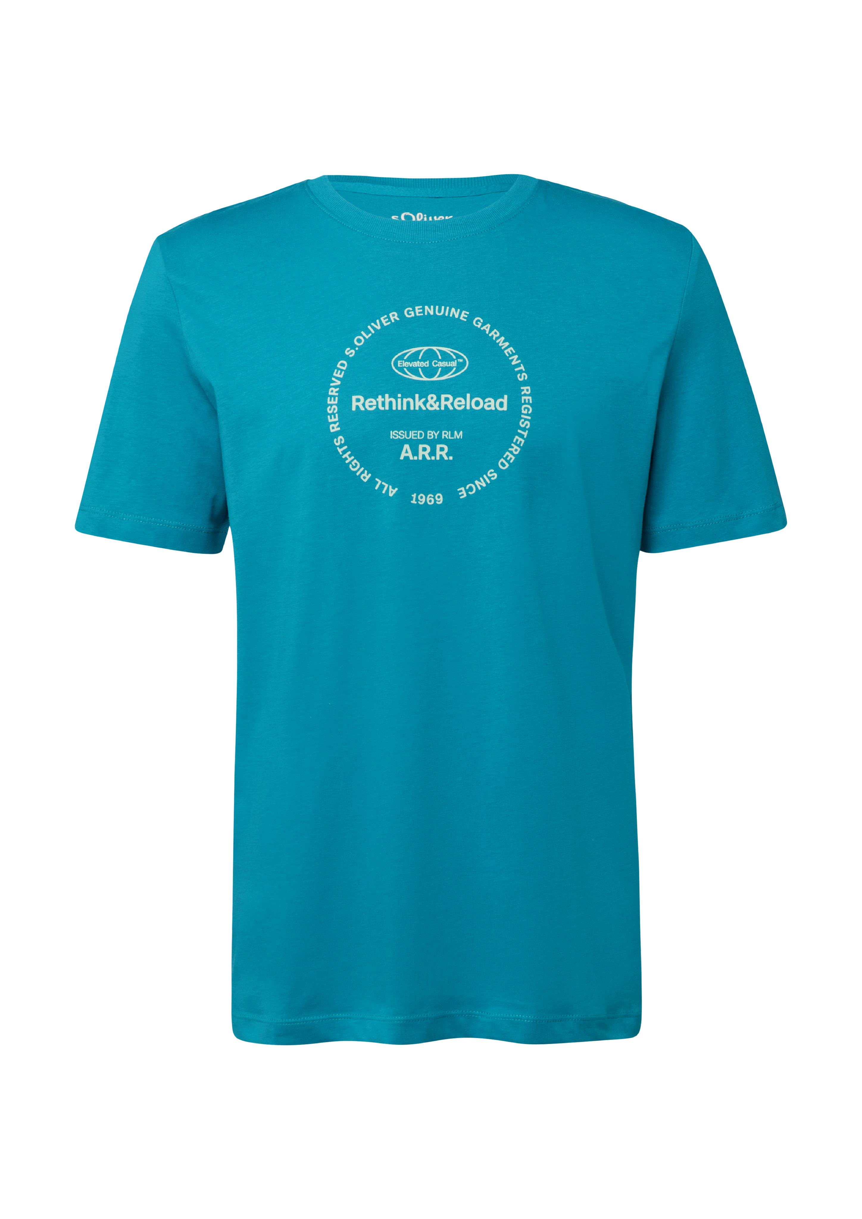 Jersey T-shirt met print op voorzijde