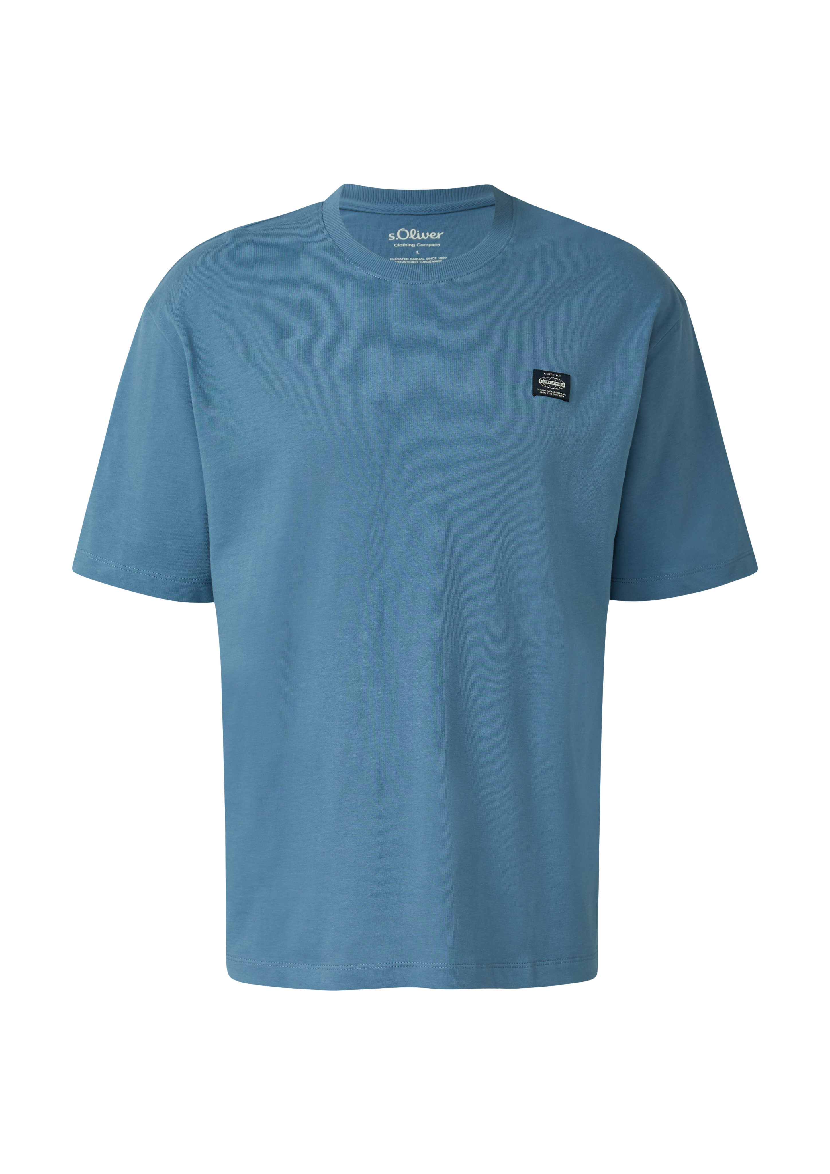 T-shirt van zware jersey in een moderne pasvorm