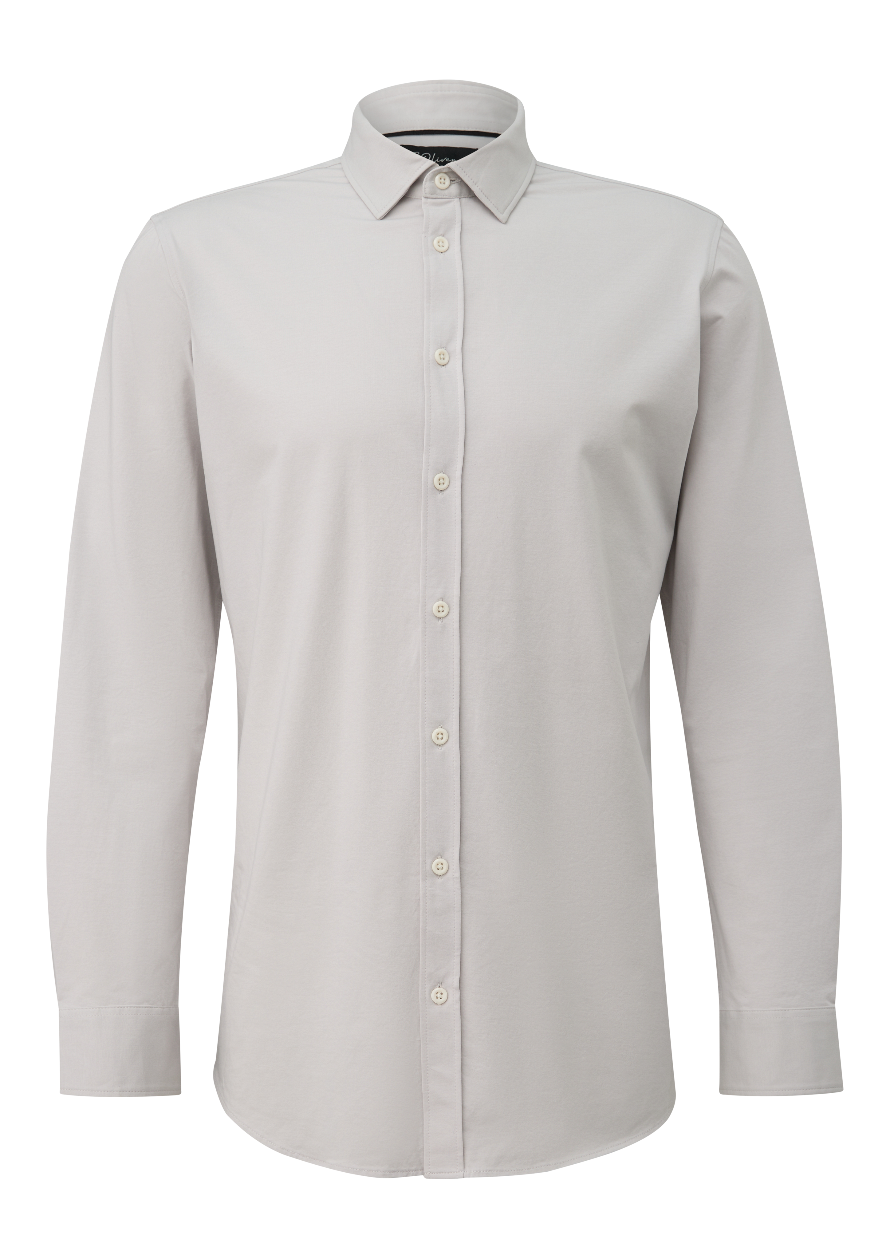 Tailored Fit: Elegantes Langarmhemd aus Edeljersey