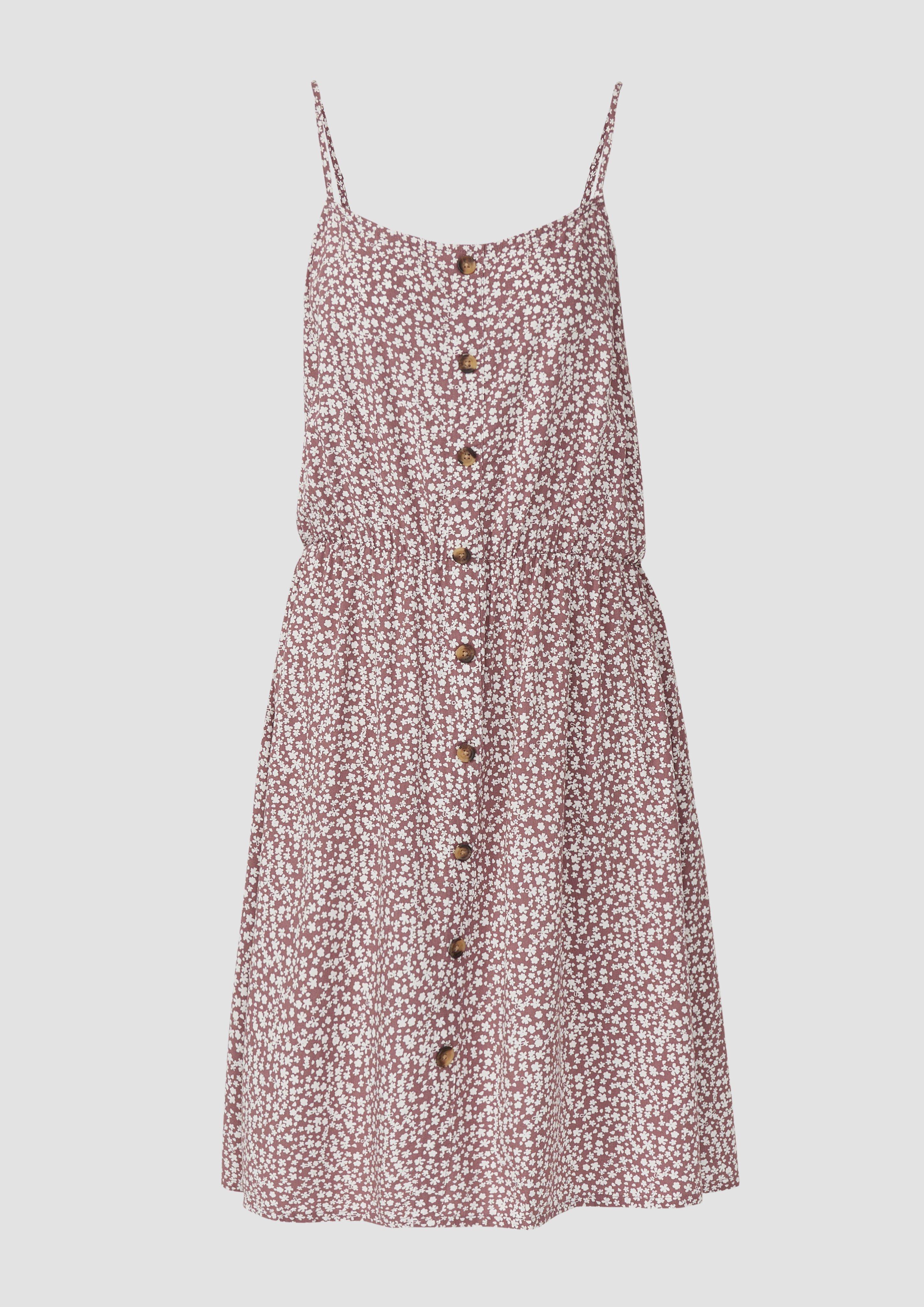 QS - Spaghettiträgerkleid aus Viskose, Damen, Rosa