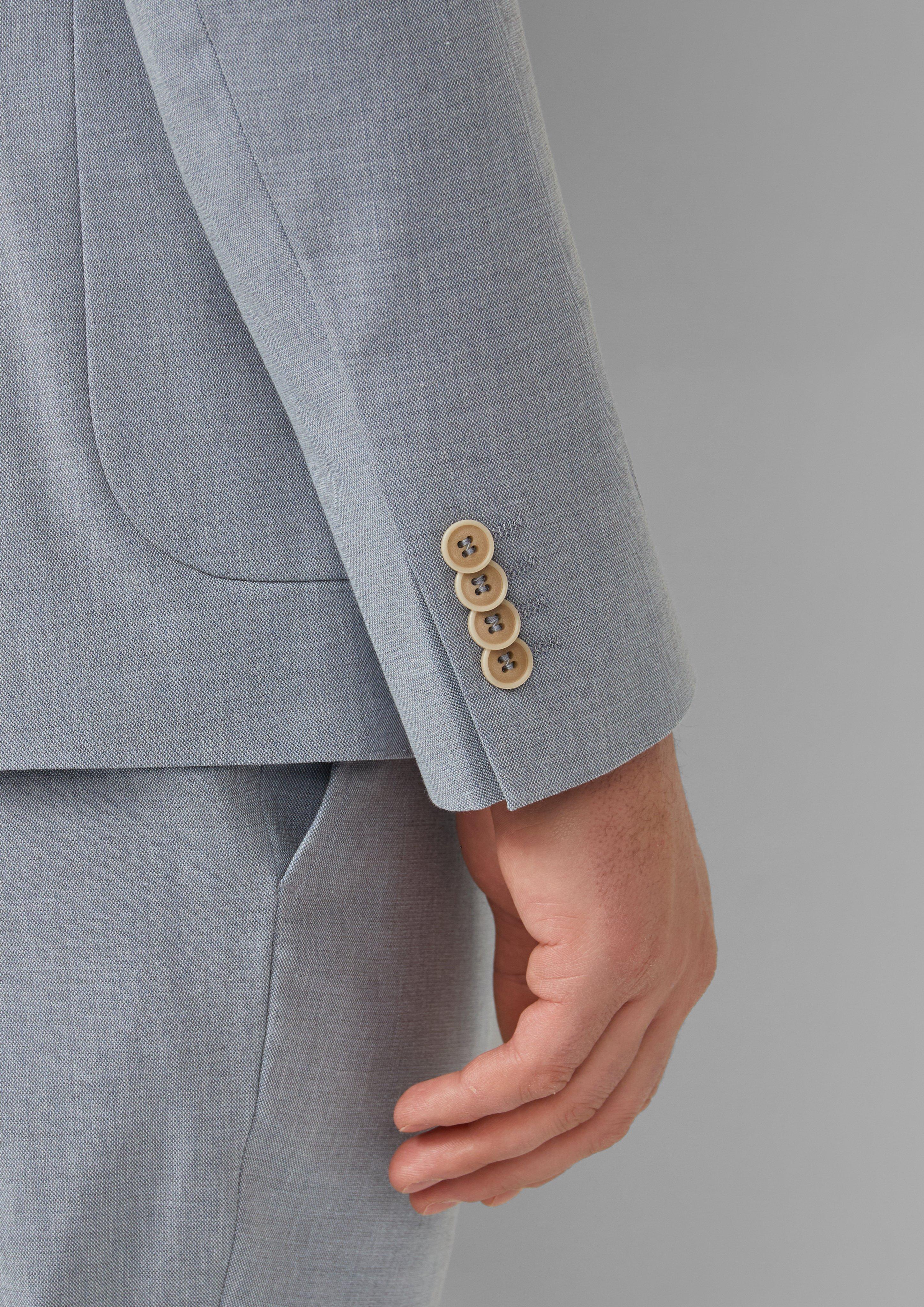 Thumbnail - s.O PURE: Slim-Fit-Sakko aus elastischem Leinenmix