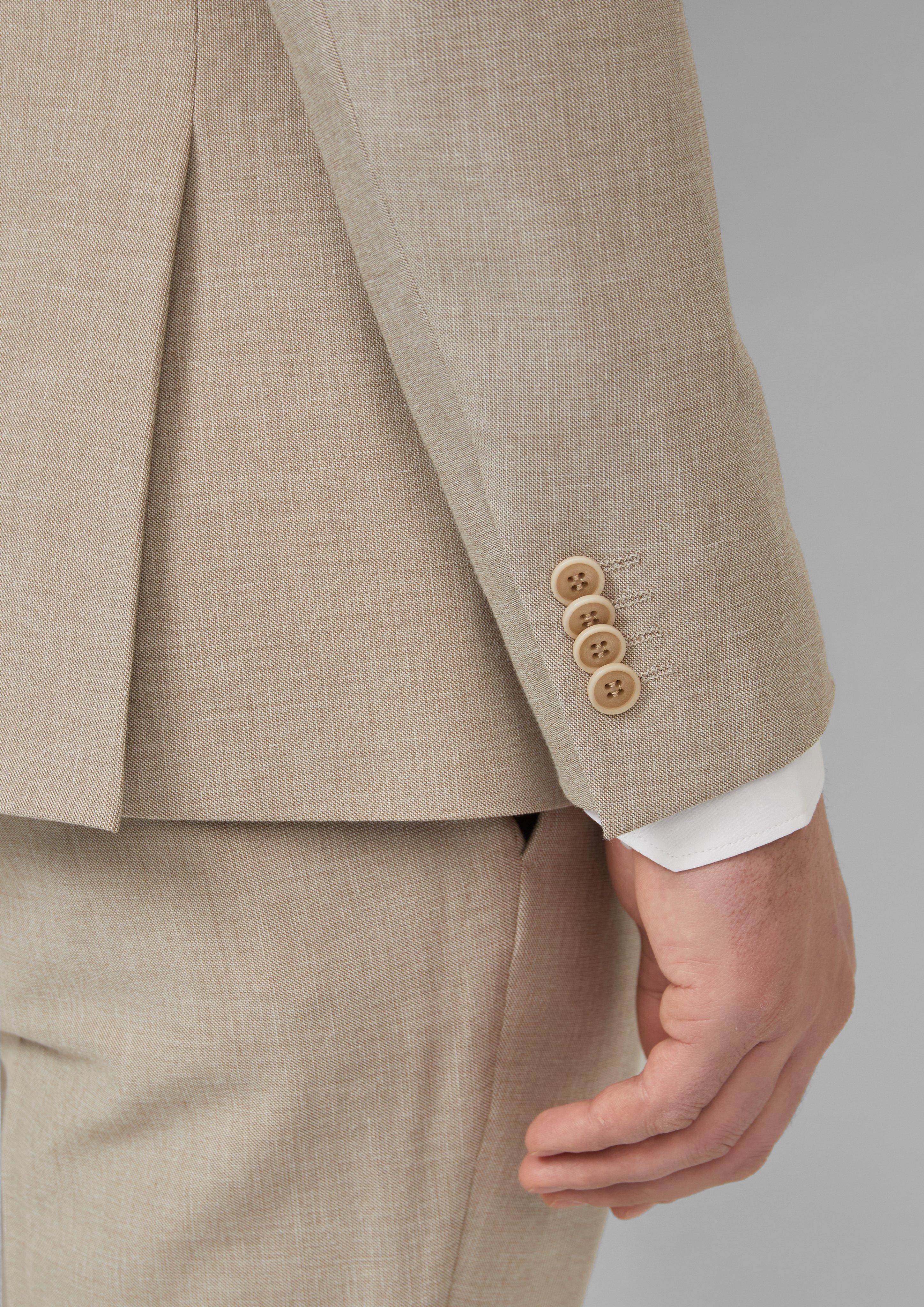 Thumbnail - s.O PURE: Doppelreihiges Sakko aus elastischem Leinenmix