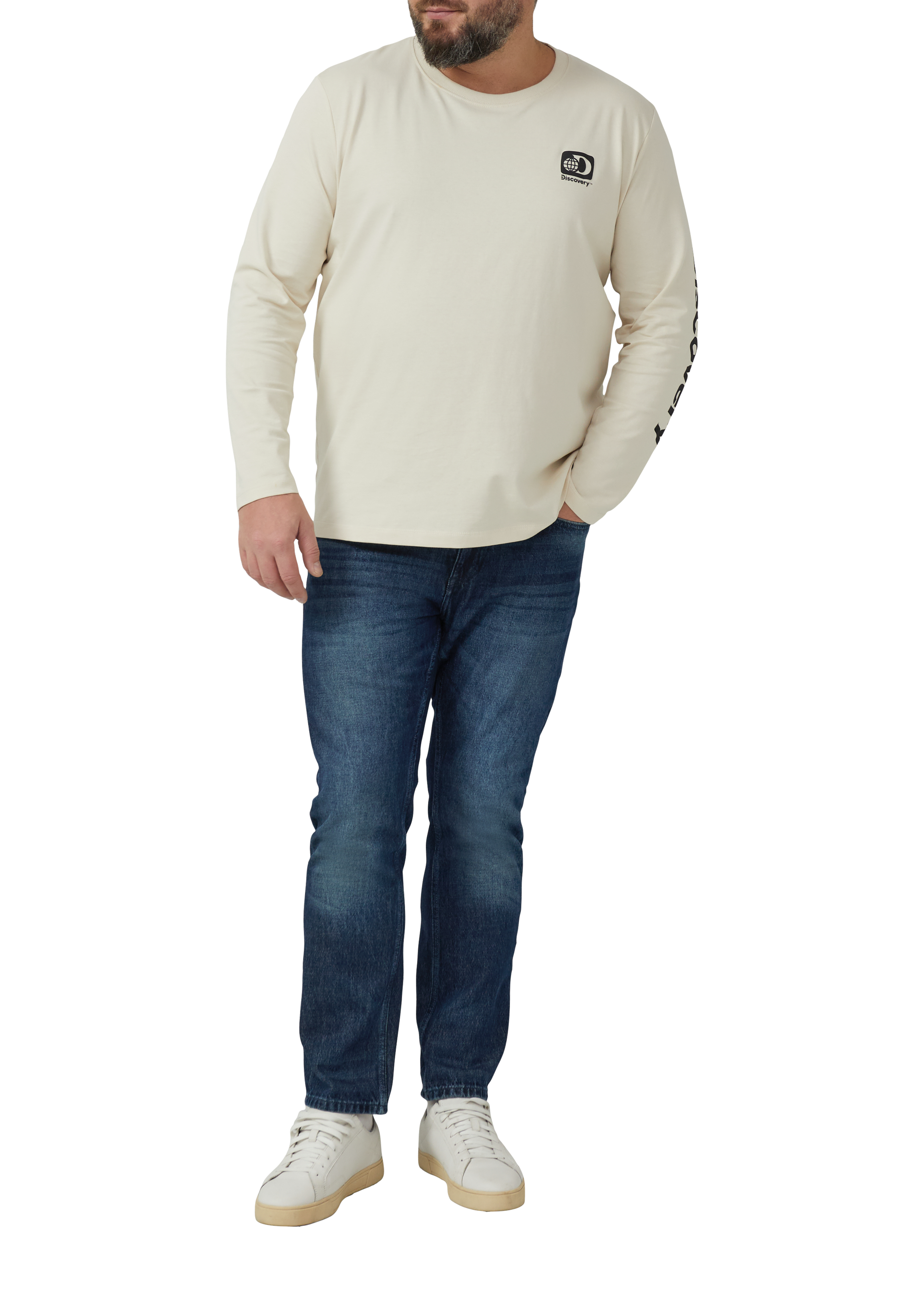Hommes T-shirt en crème de s.Oliver Men Big Sizes