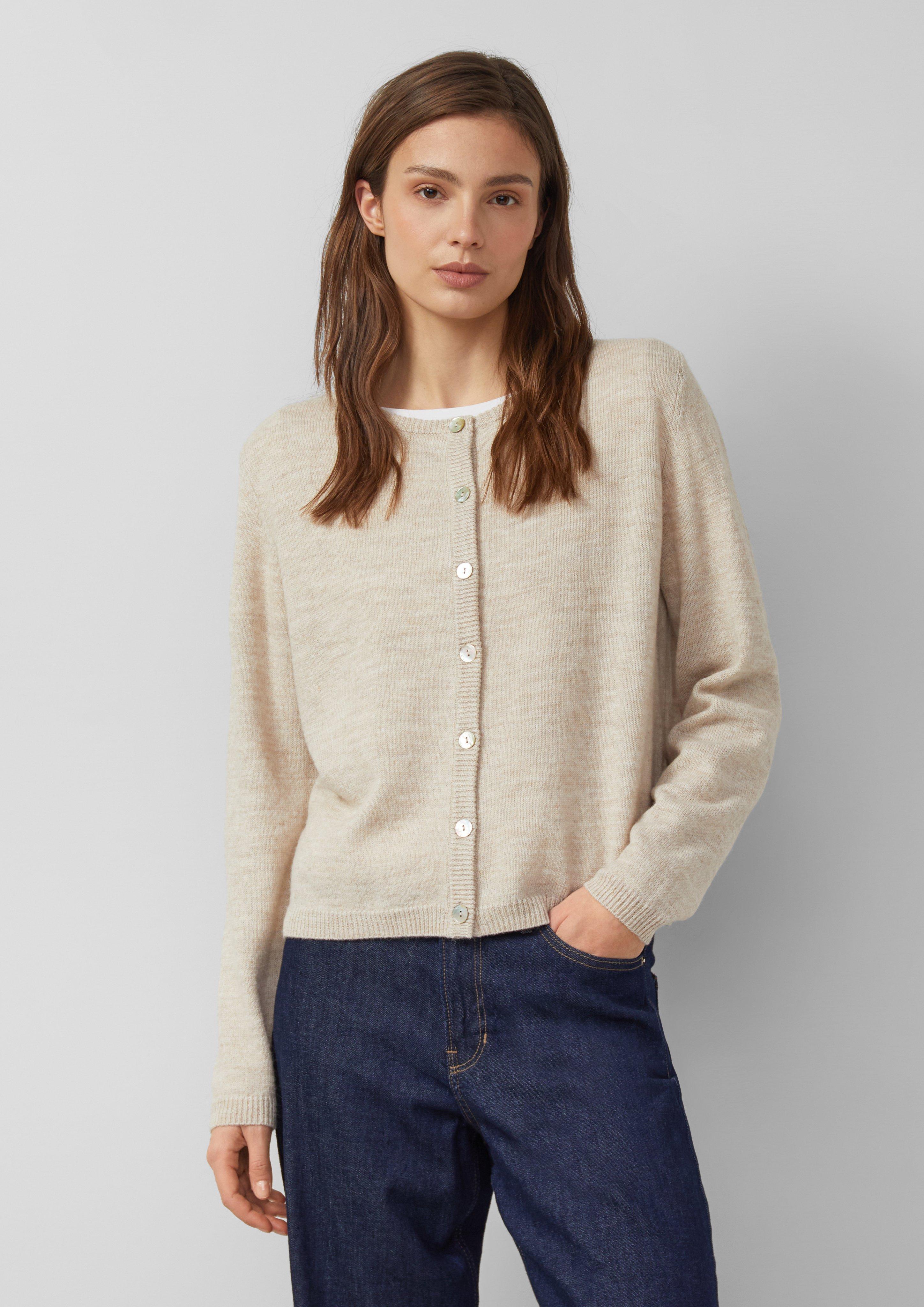 Thumbnail - Weiche Strickjacke aus Alpakamix