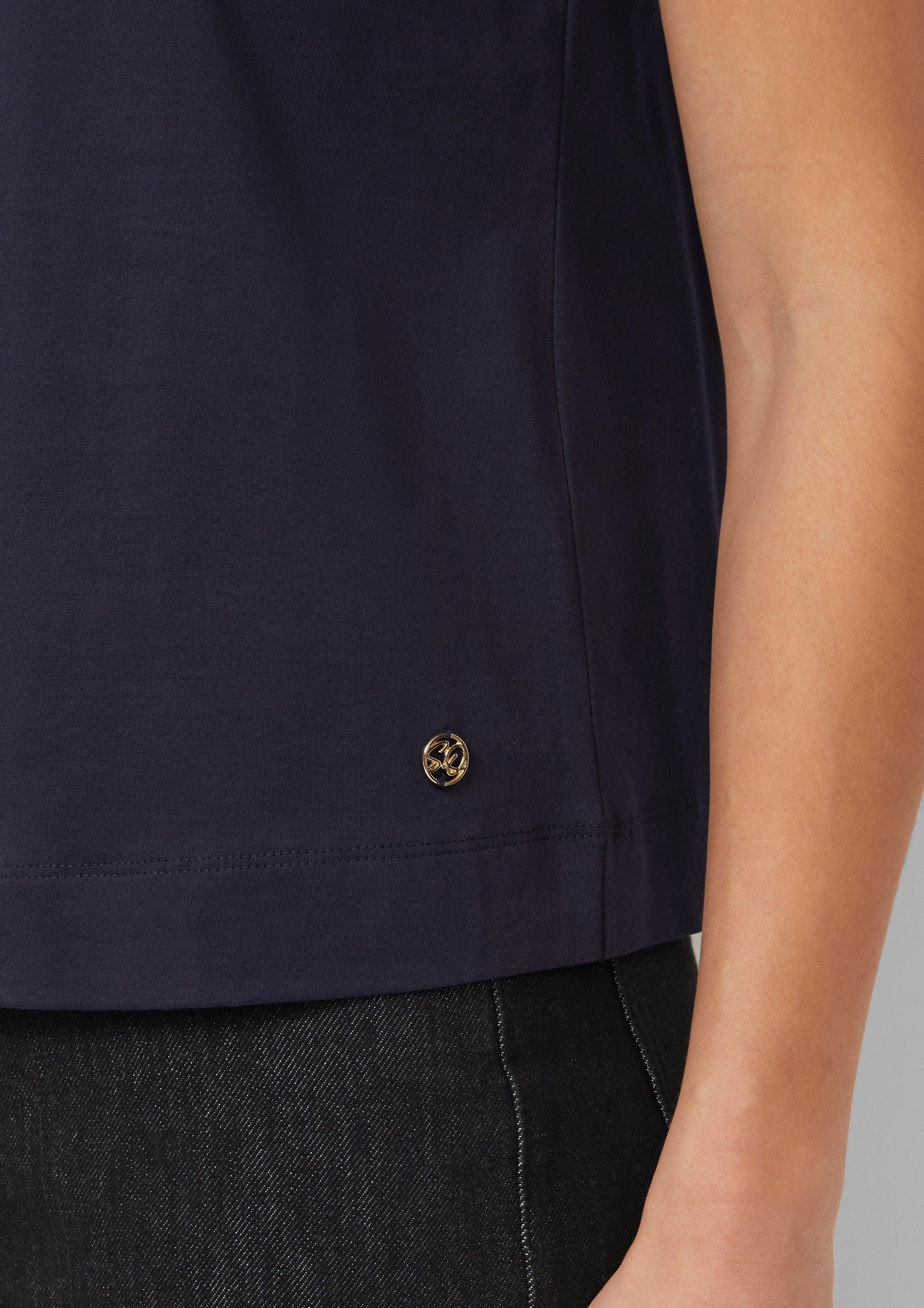 T-Shirt aus merzerisierter Baumwolle im Relaxed Fit