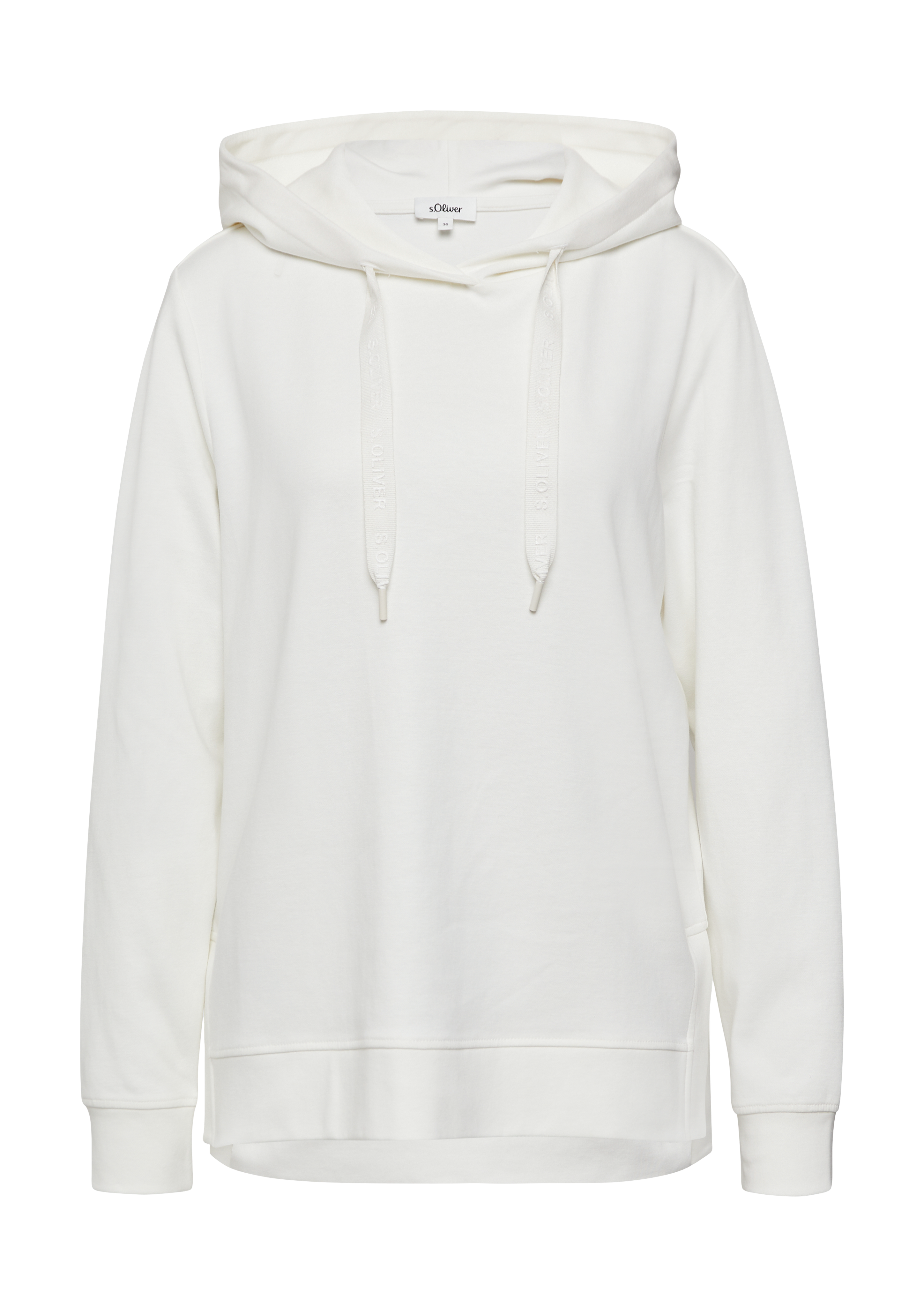 Relaxed sweatshirt met split opzij