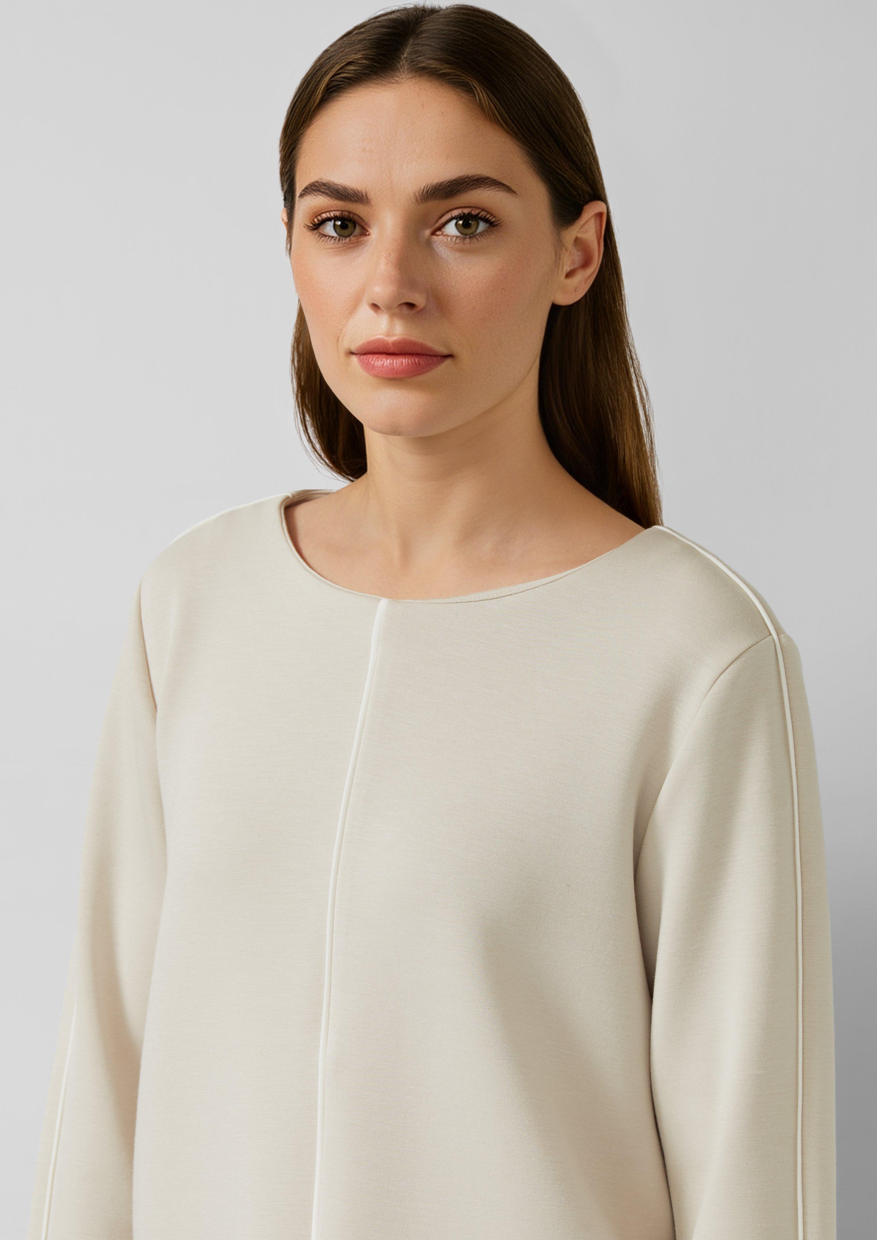 Thumbnail - Scuba-Sweatshirt mit Kontraststreifen