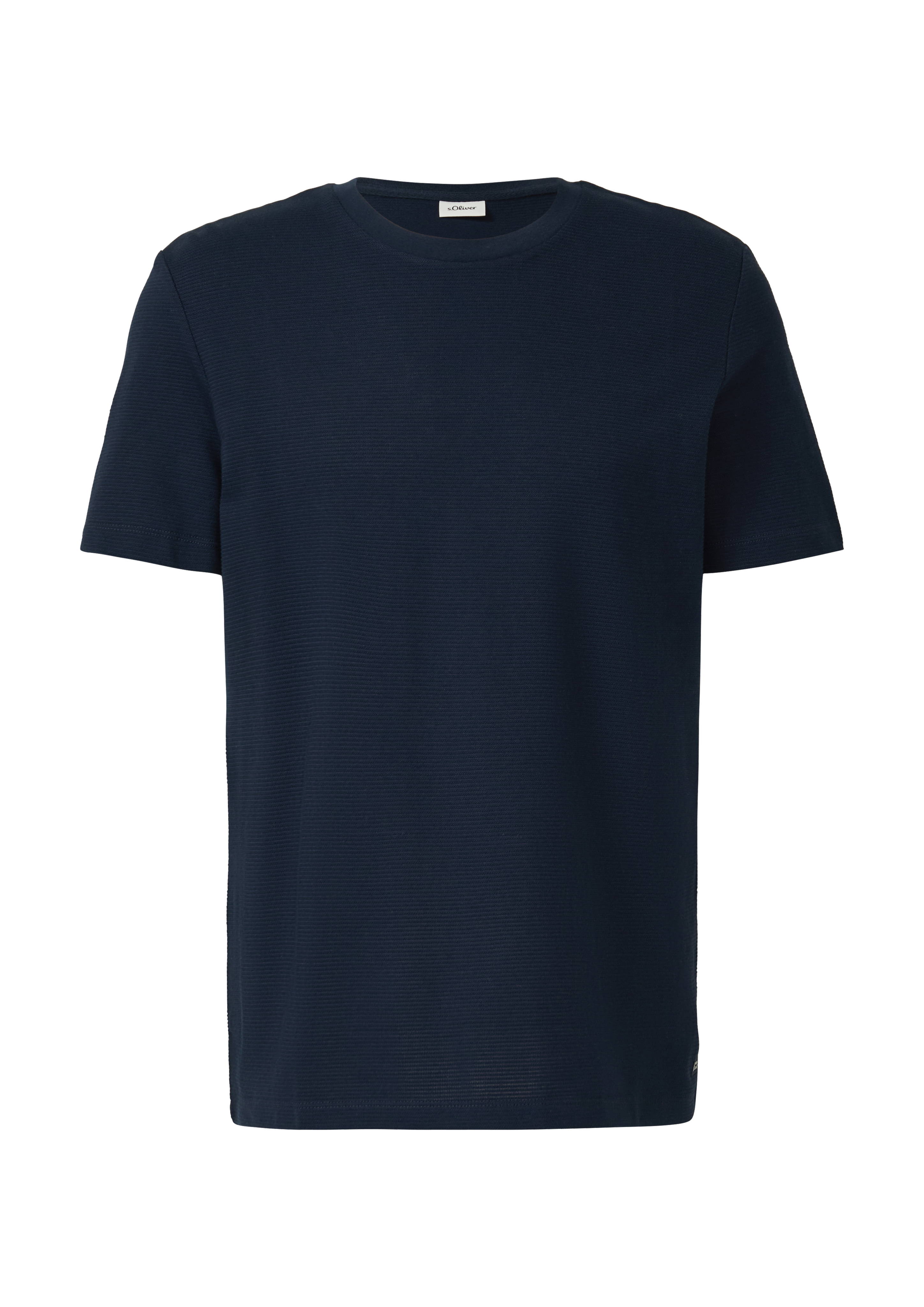 Gestructureerd T-shirt van katoenmix