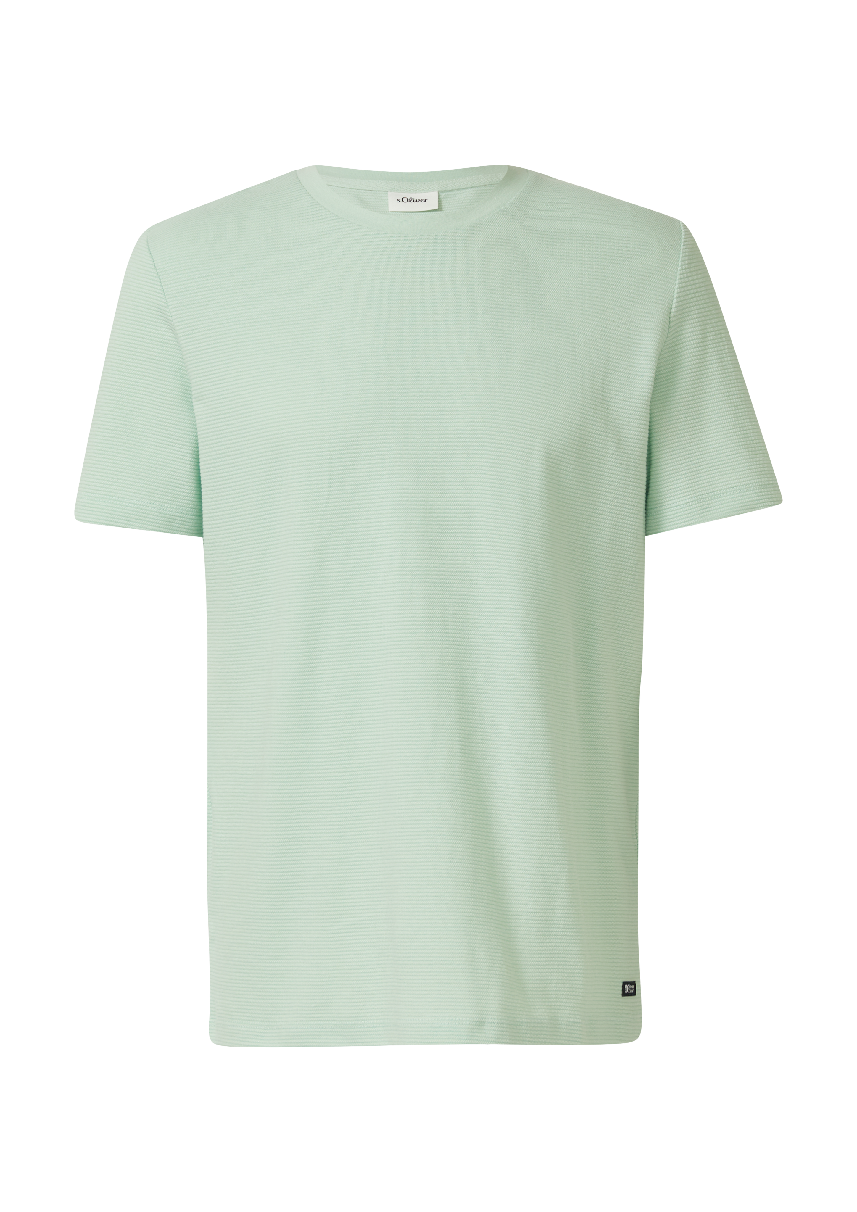 Gestructureerd T-shirt van katoenmix