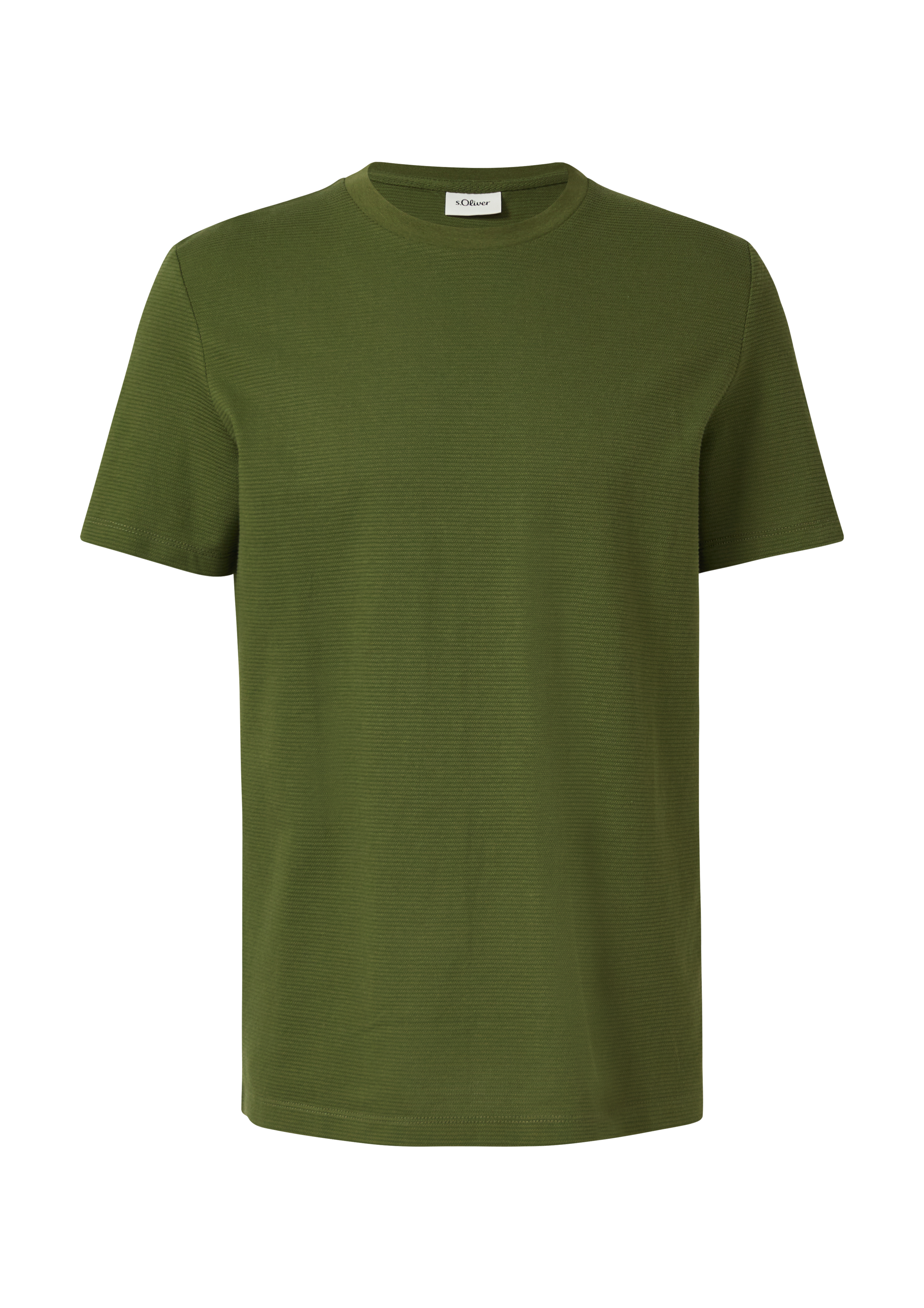 Gestructureerd T-shirt van katoenmix