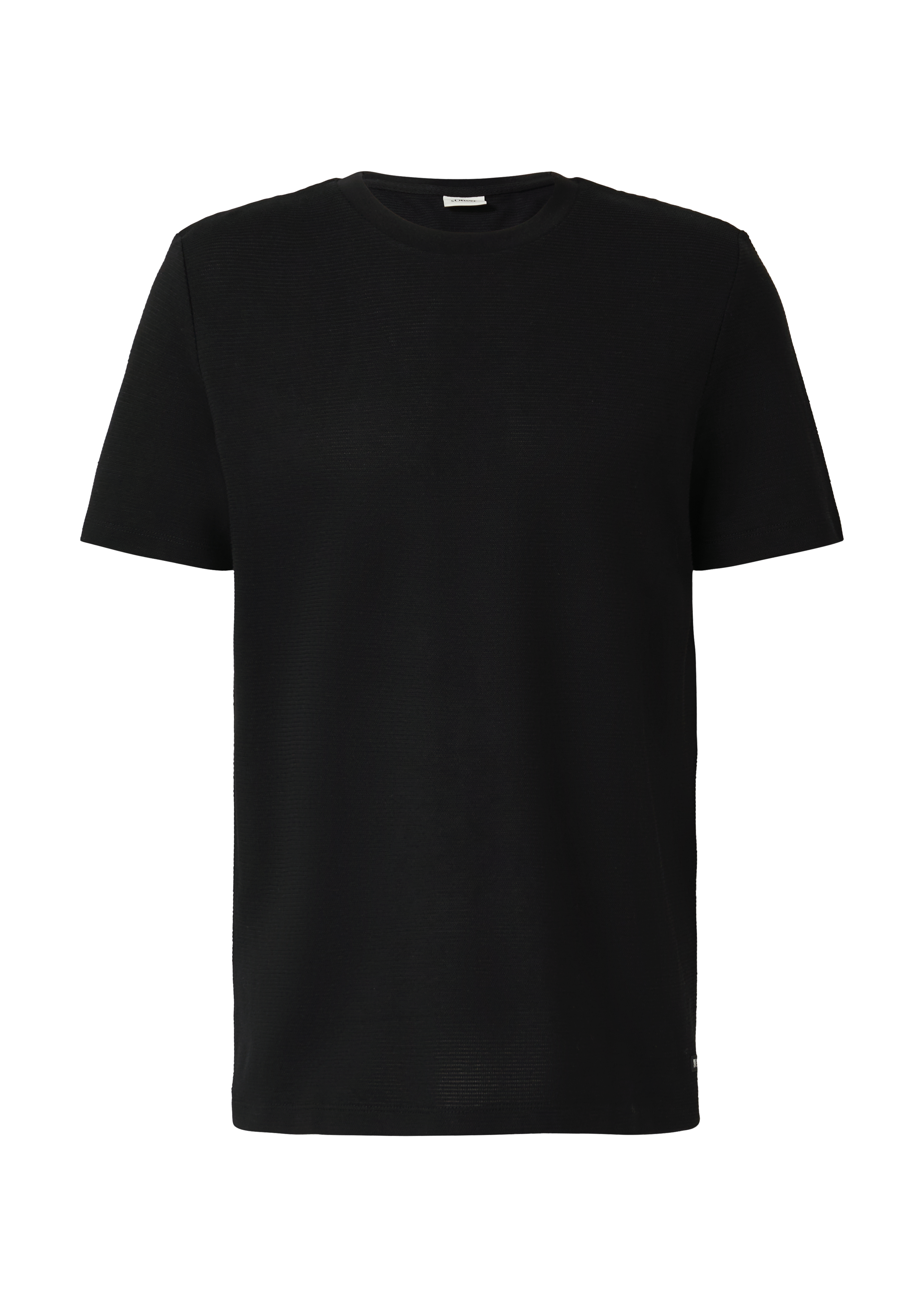Gestructureerd T-shirt van katoenmix