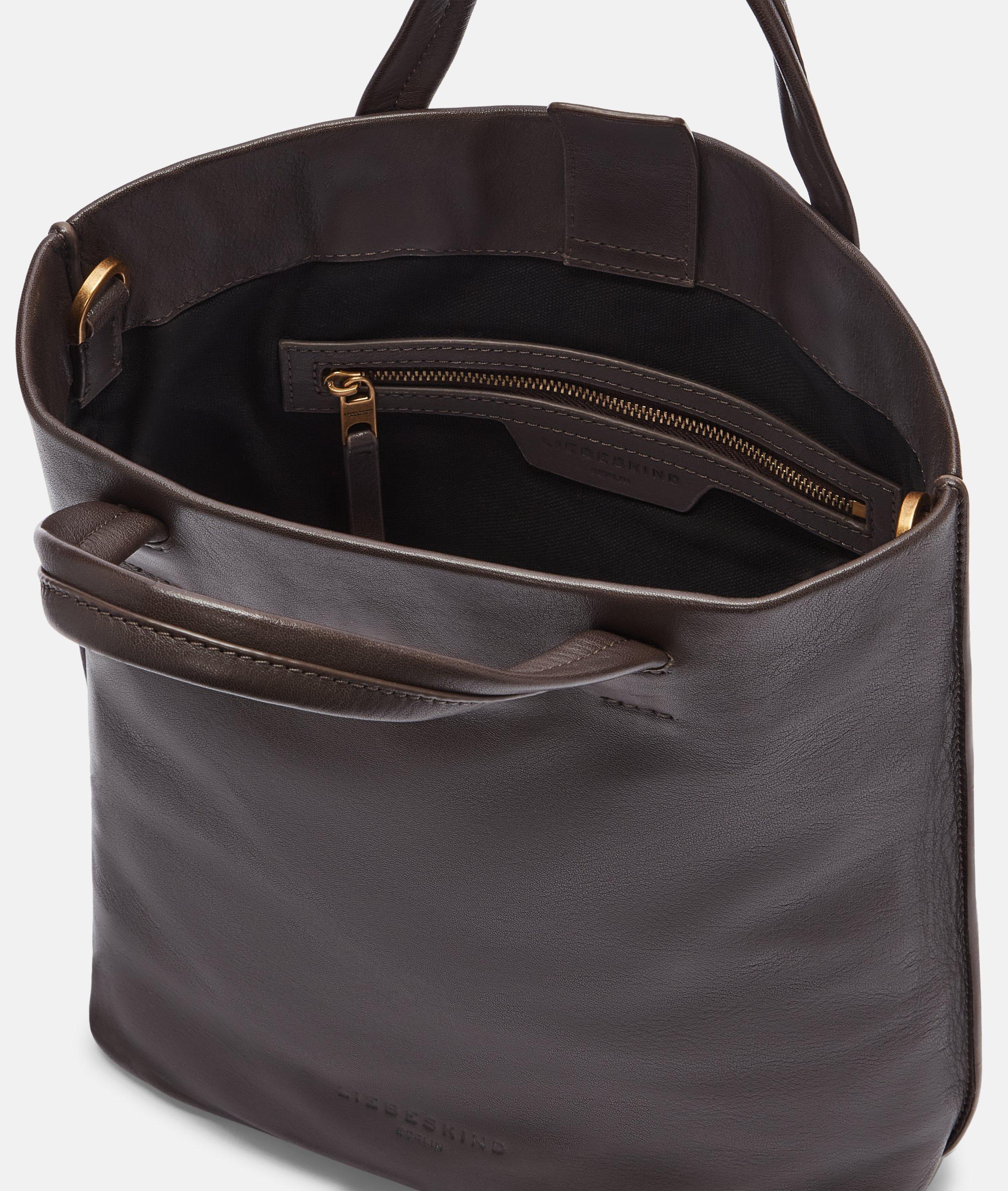 Hera Tote M in brown, black & purple