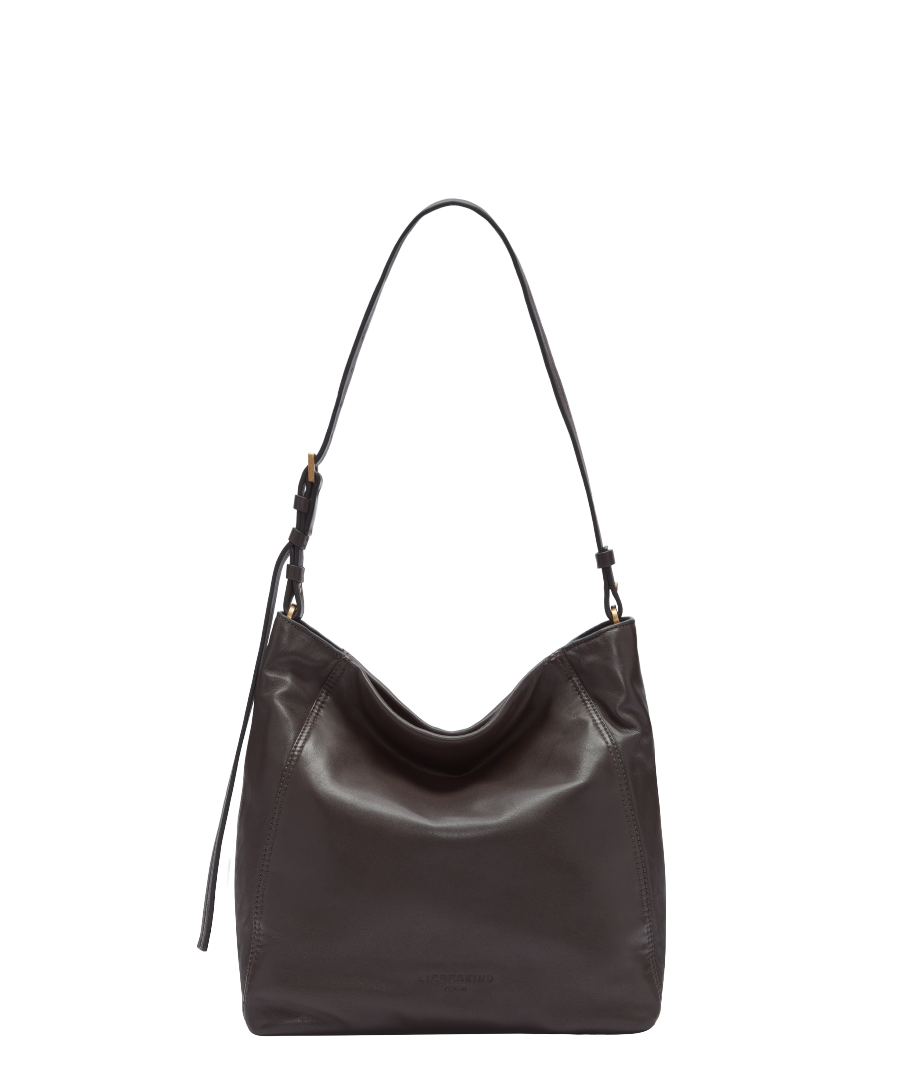 LIEBESKIND Chudy Hobo Borsa Donna In Pelle, Nero, Media