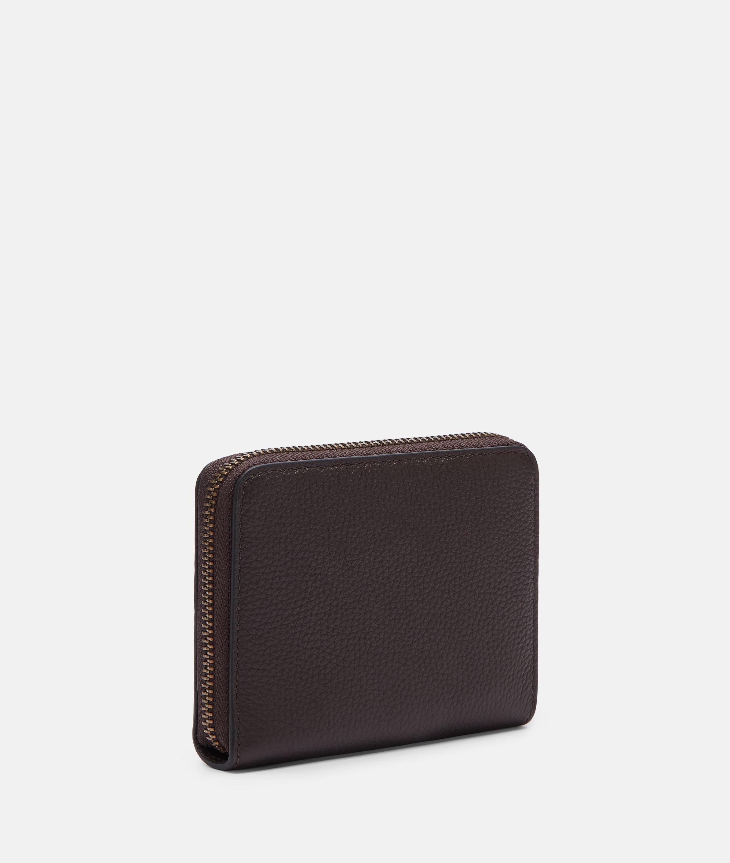 Conny portemonnee M in bruin, zwart, blauw & groen