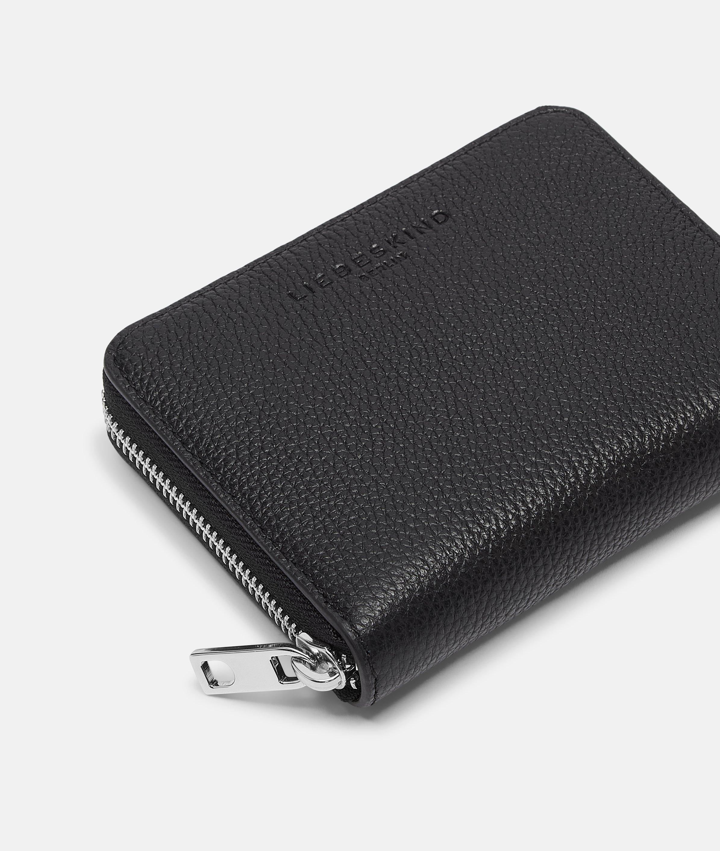 Conny portemonnee M in zwart, bruin, blauw & groen