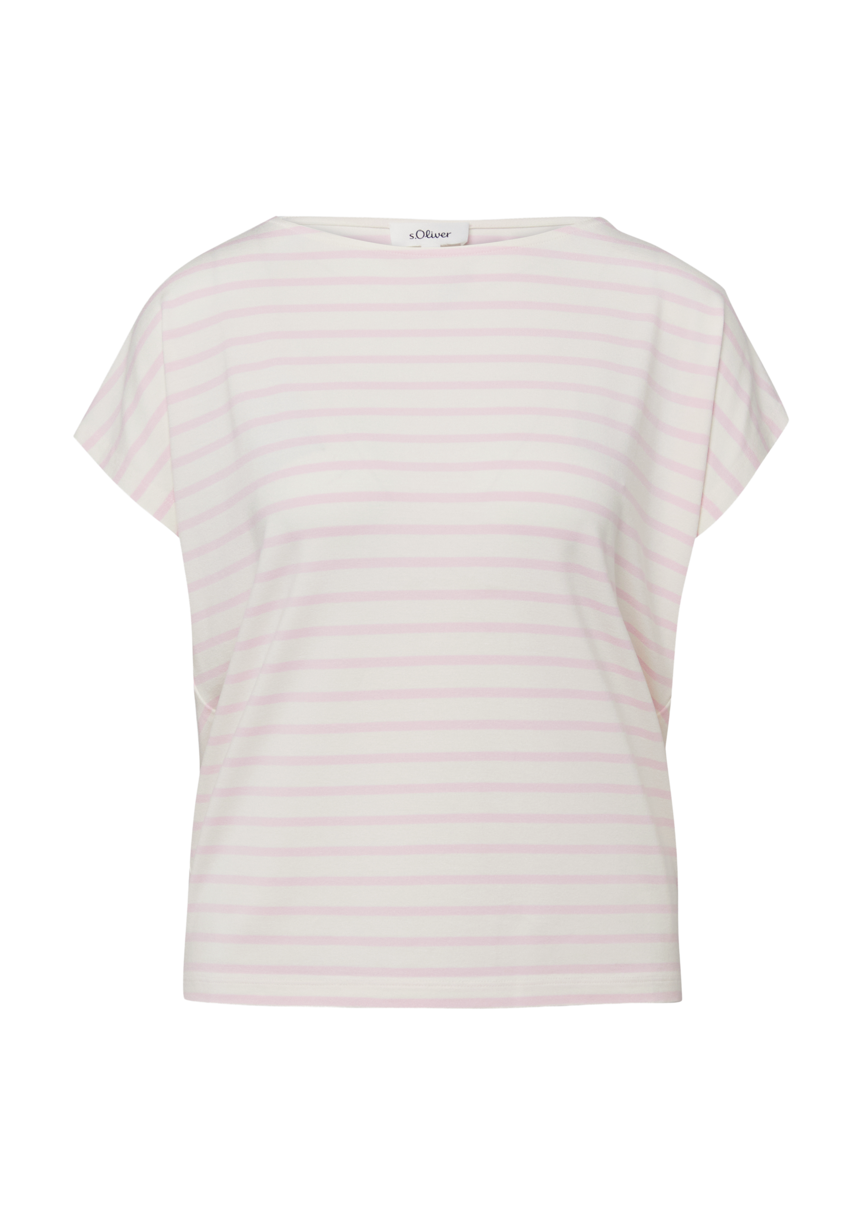 Soepel vallend jersey shirt met schouders