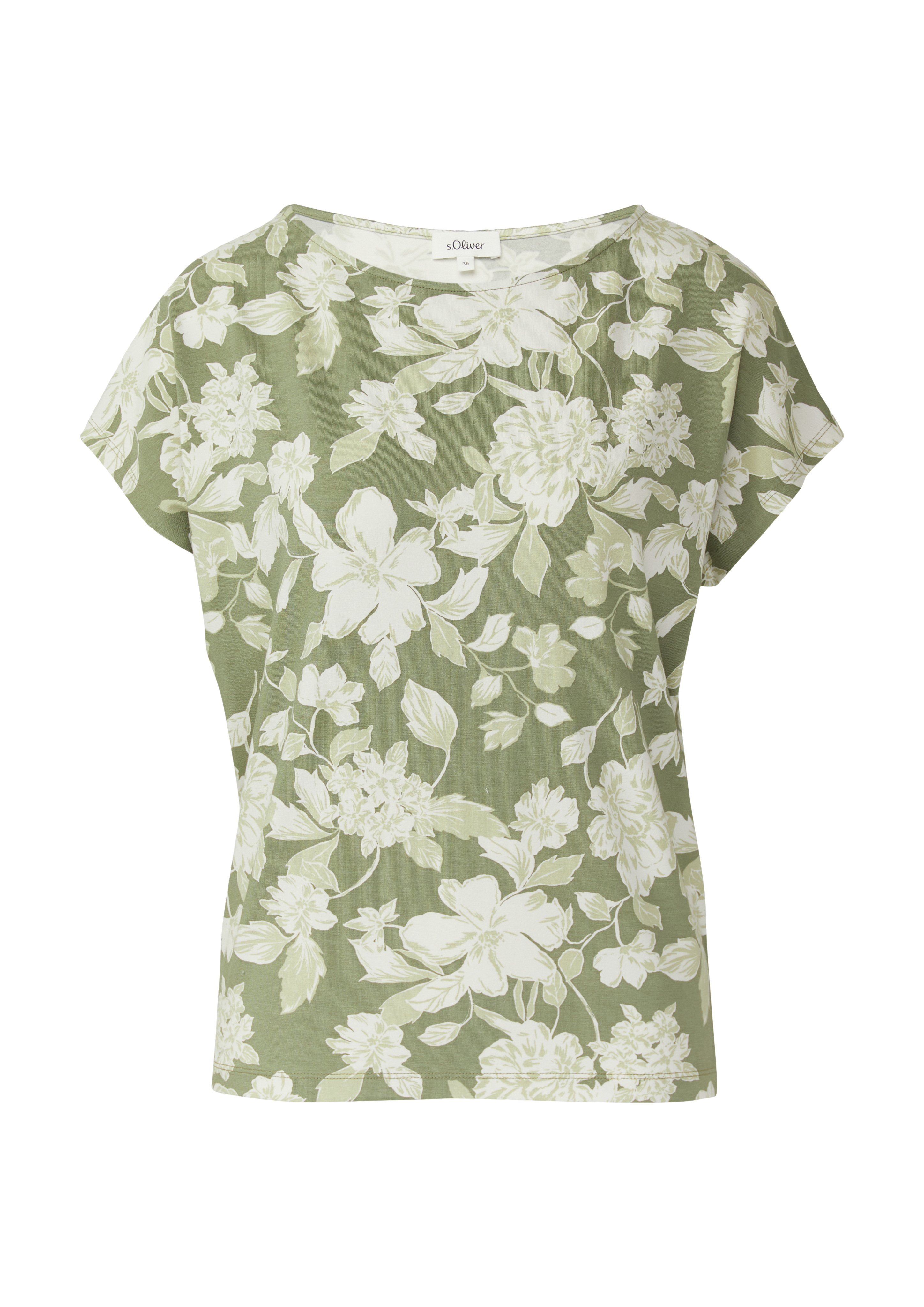 Soepel vallend jersey shirt met schouders