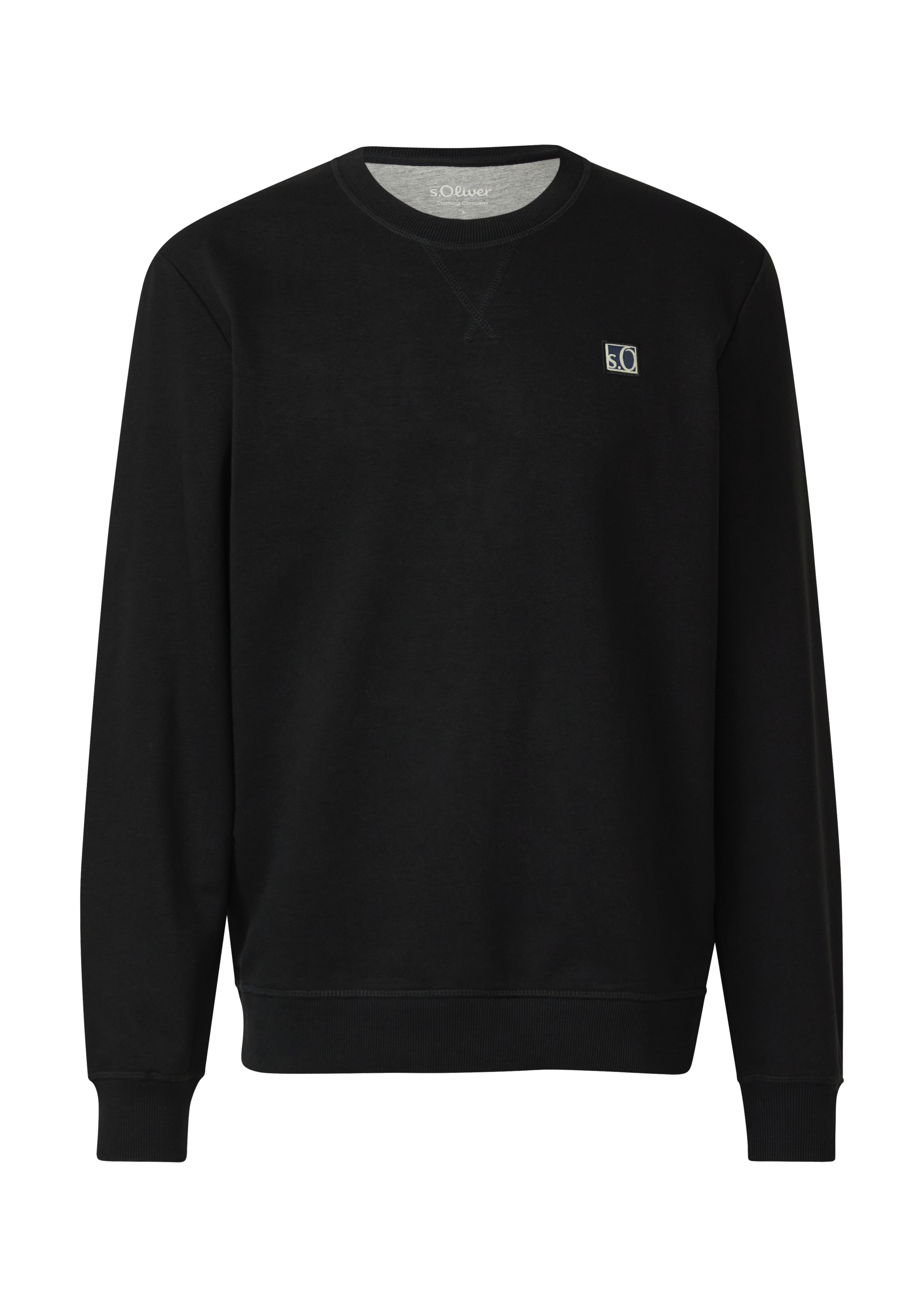 Zacht sweatshirt van katoenmix met ronde hals
