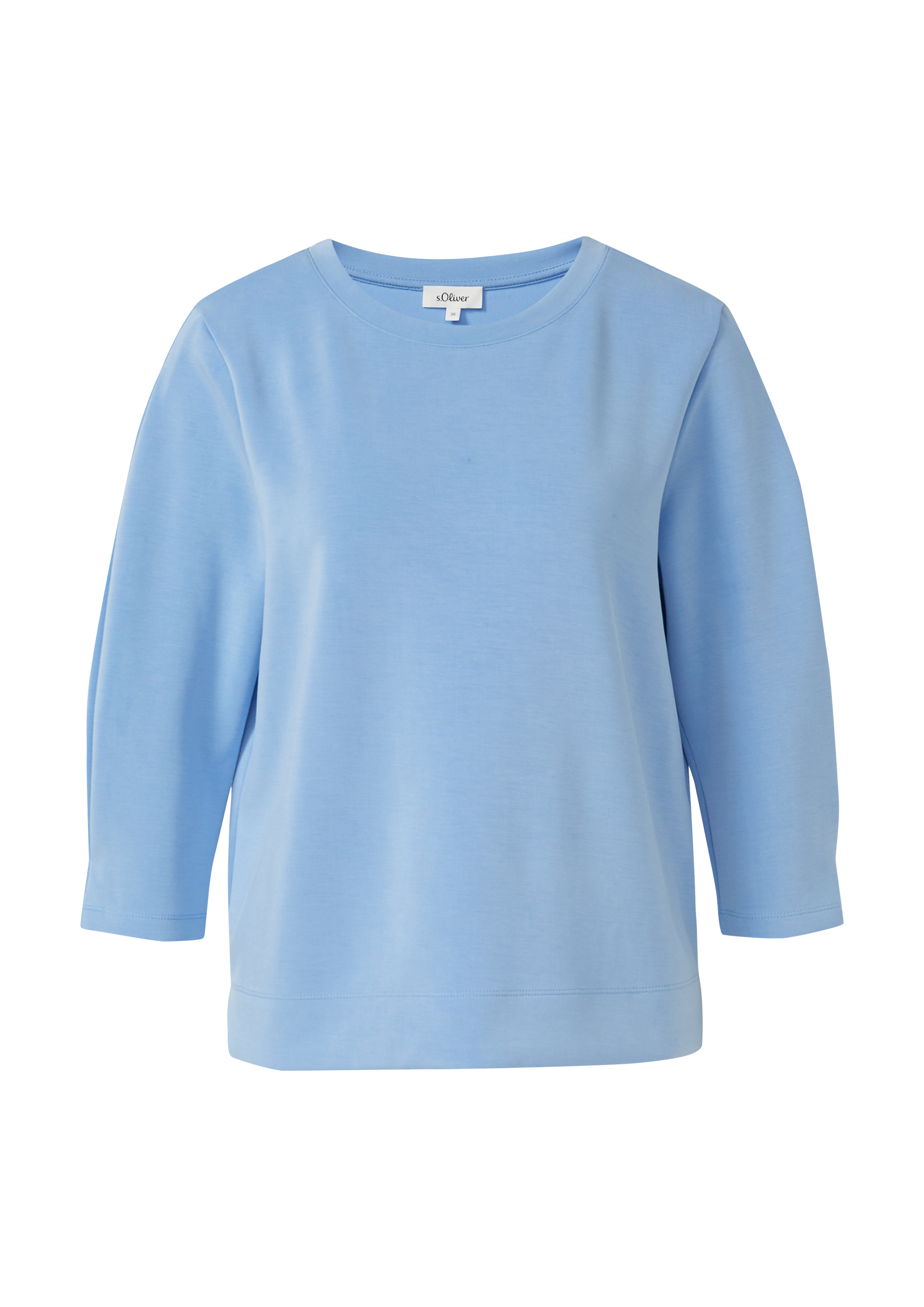 Sweatshirt aus Scuba mit 3/4-Arm