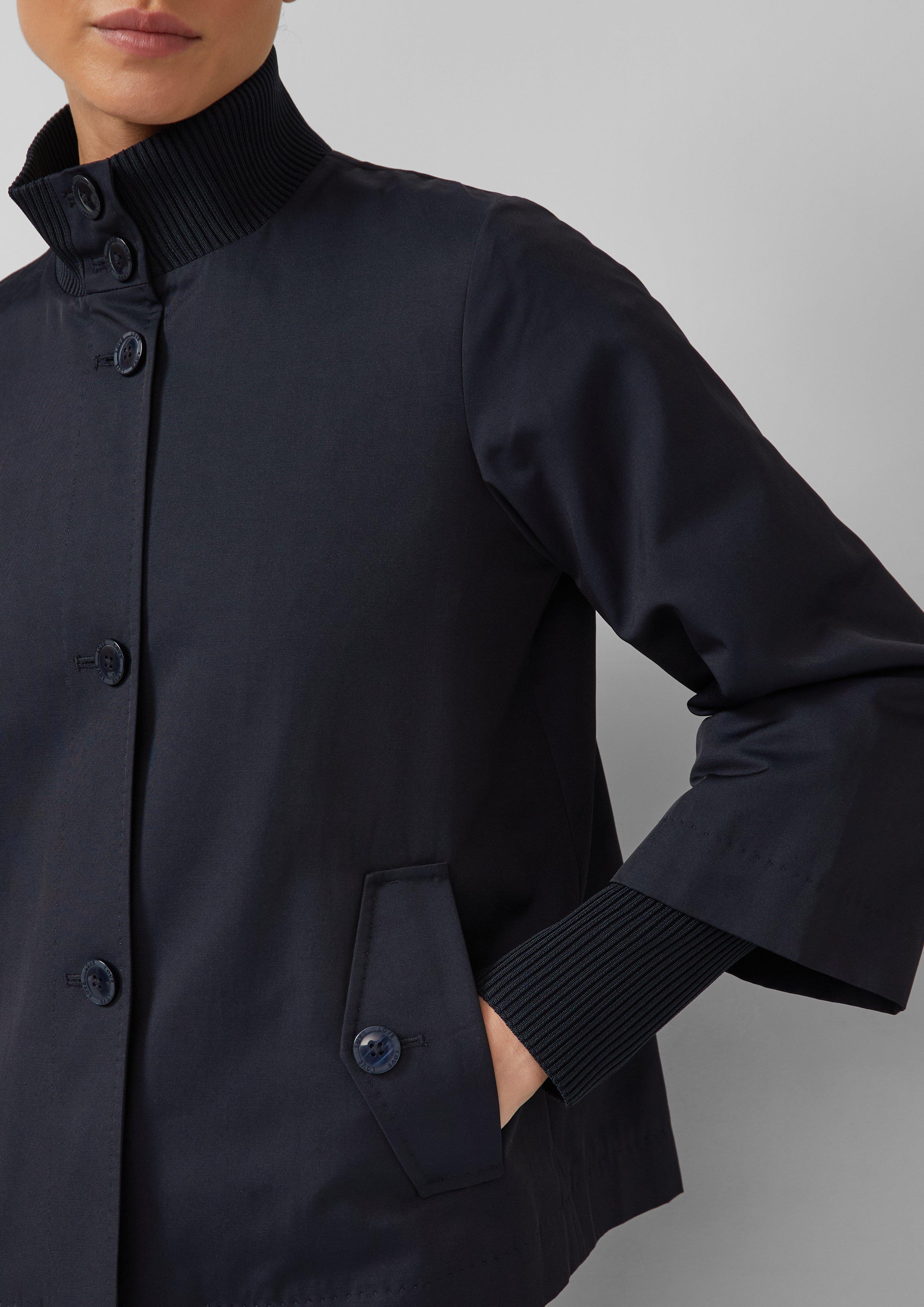 Jacke im Relaxed Fit mit Rippbündchen-Details