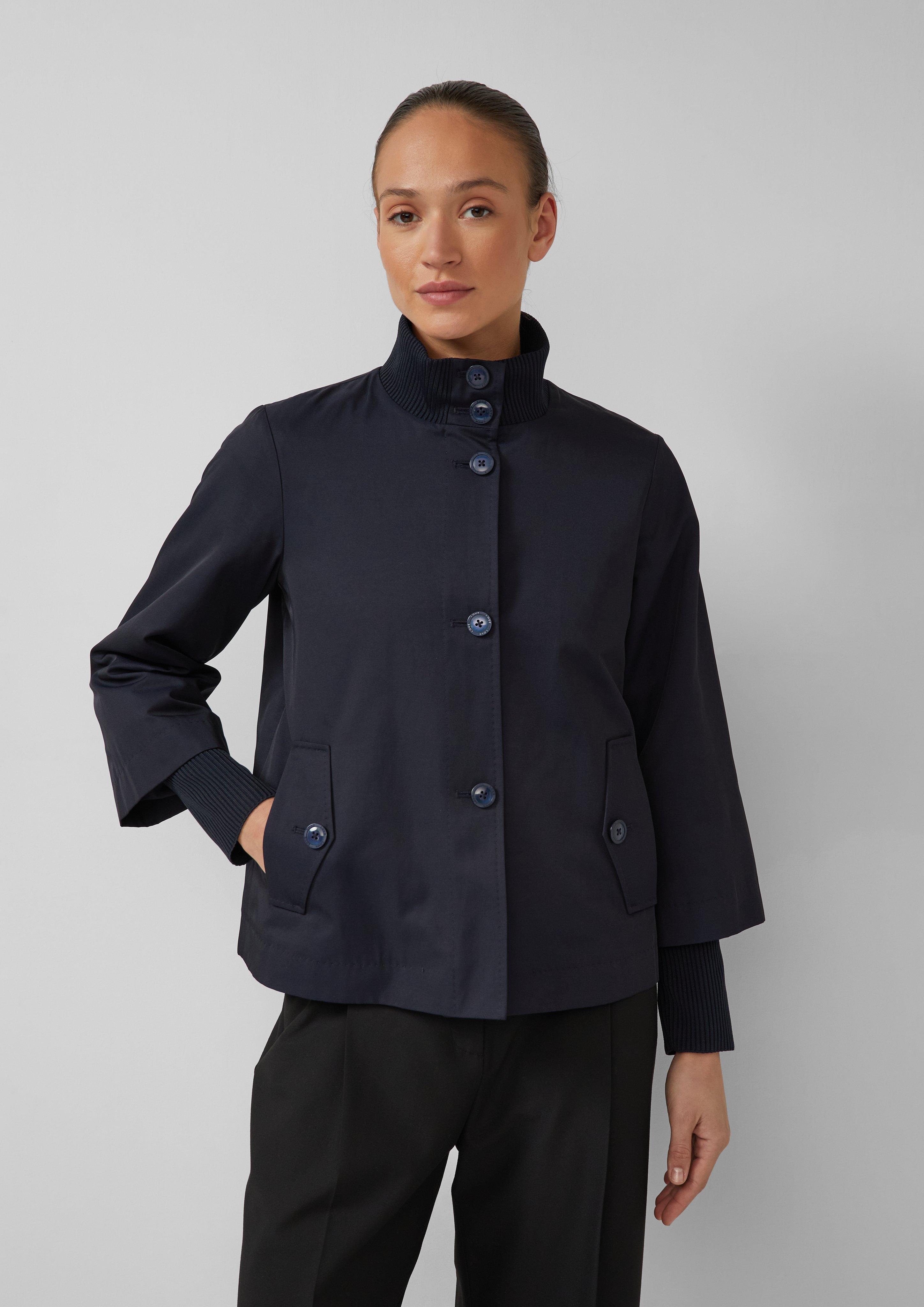 Thumbnail - Jacke im Relaxed Fit mit Rippbündchen-Details