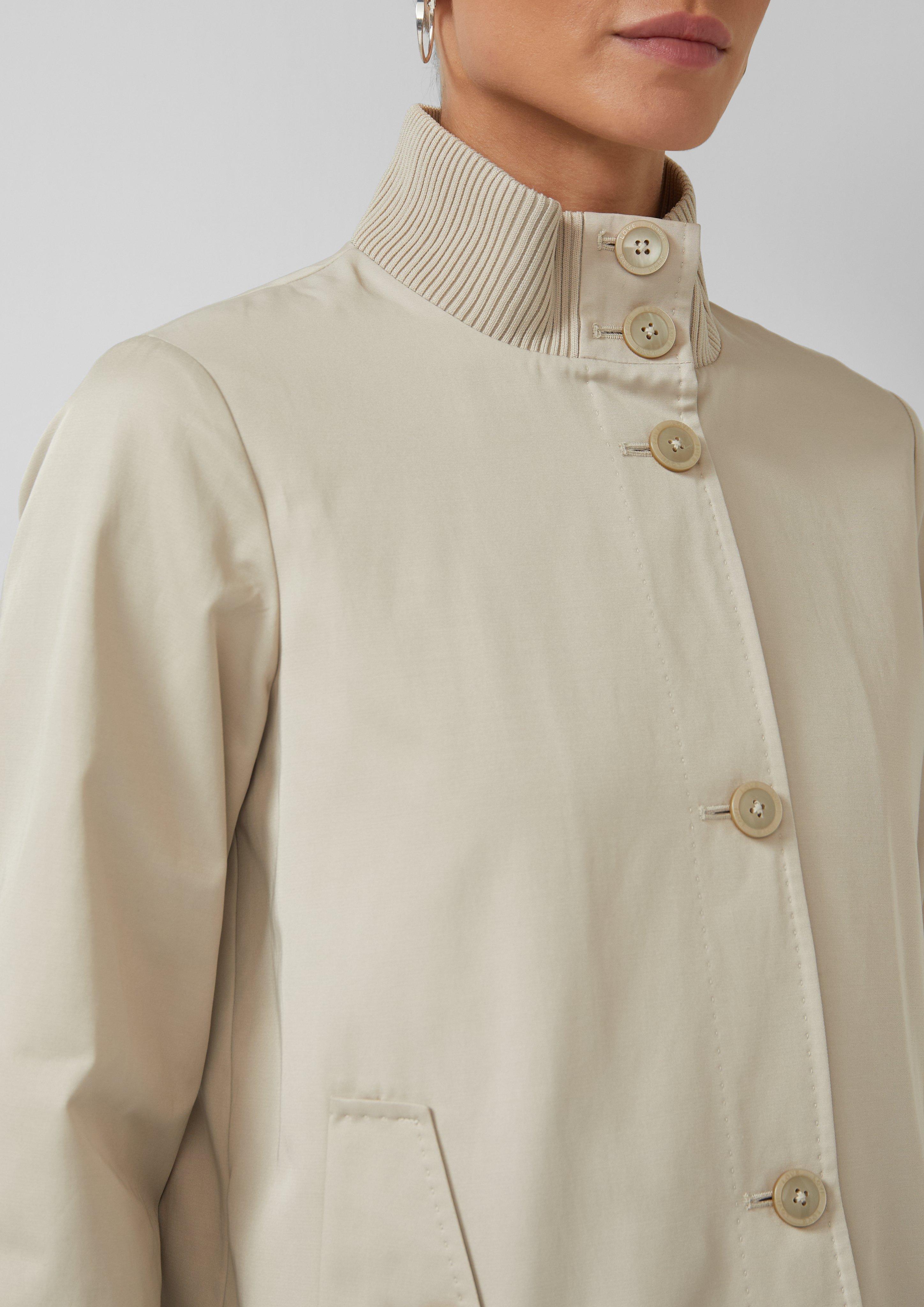 Jacke im Relaxed Fit mit Rippbündchen-Details