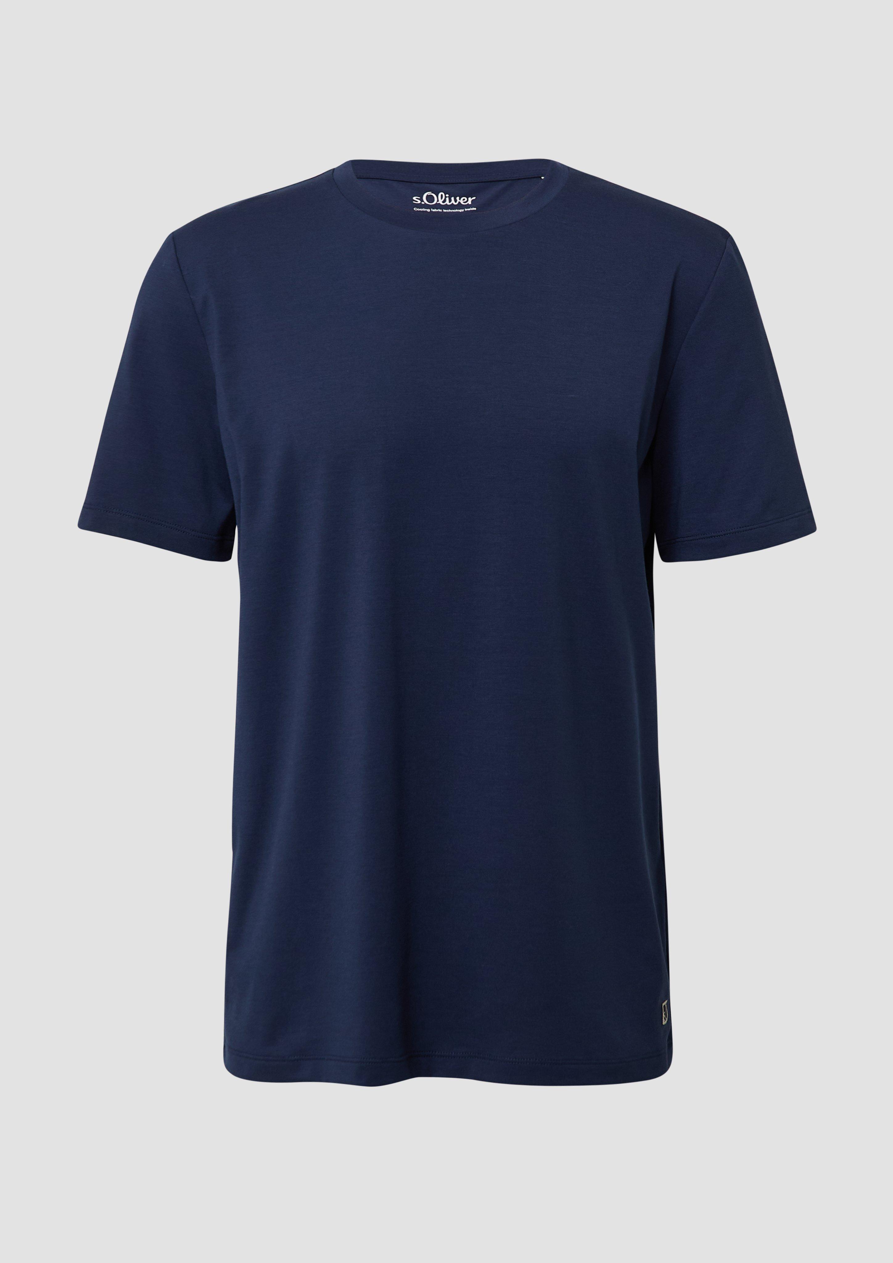 s.Oliver - Performance T-Shirt mit Cooling Effekt, Herren, blau