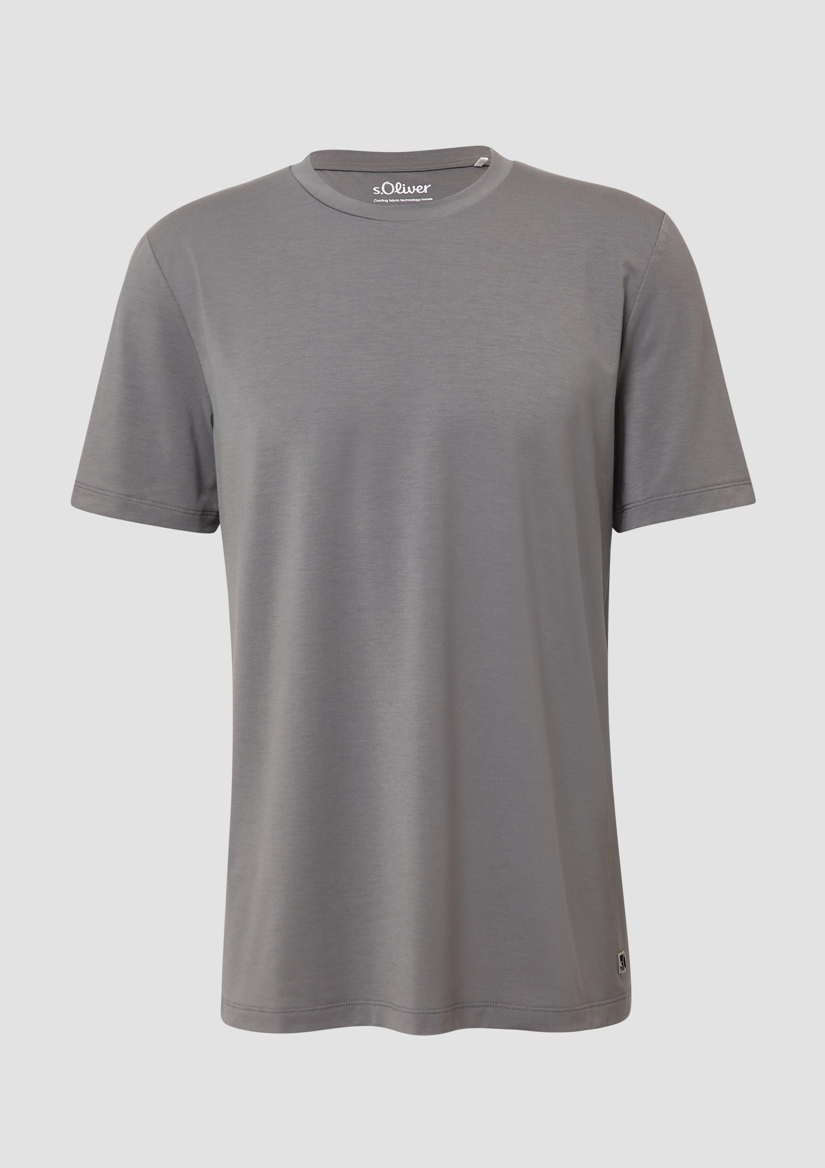 s.Oliver - Performance T-Shirt mit Cooling Effekt, Herren, grau