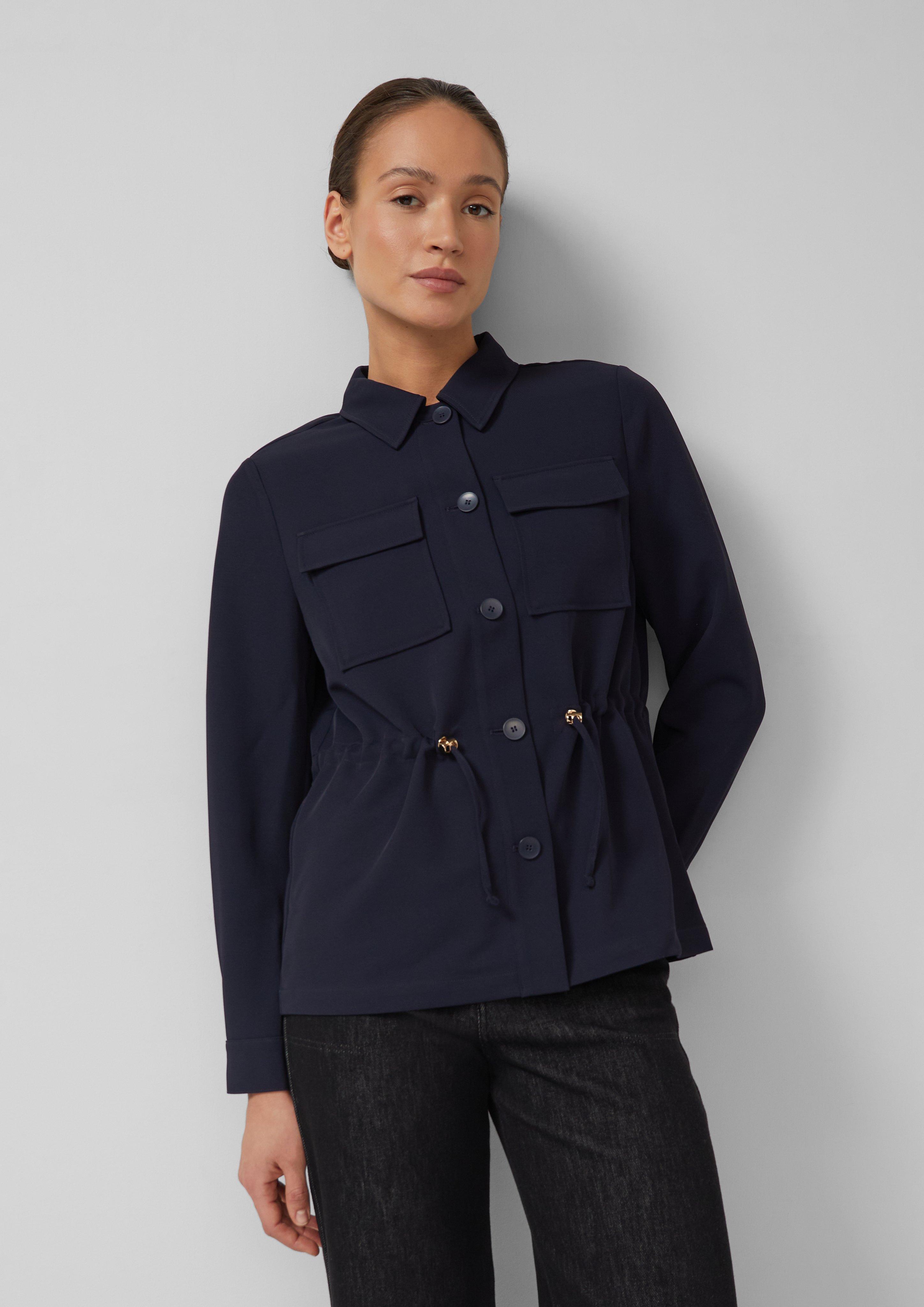 Thumbnail - Leichte Twill-Jacke mit Tunnelzug an der Taille