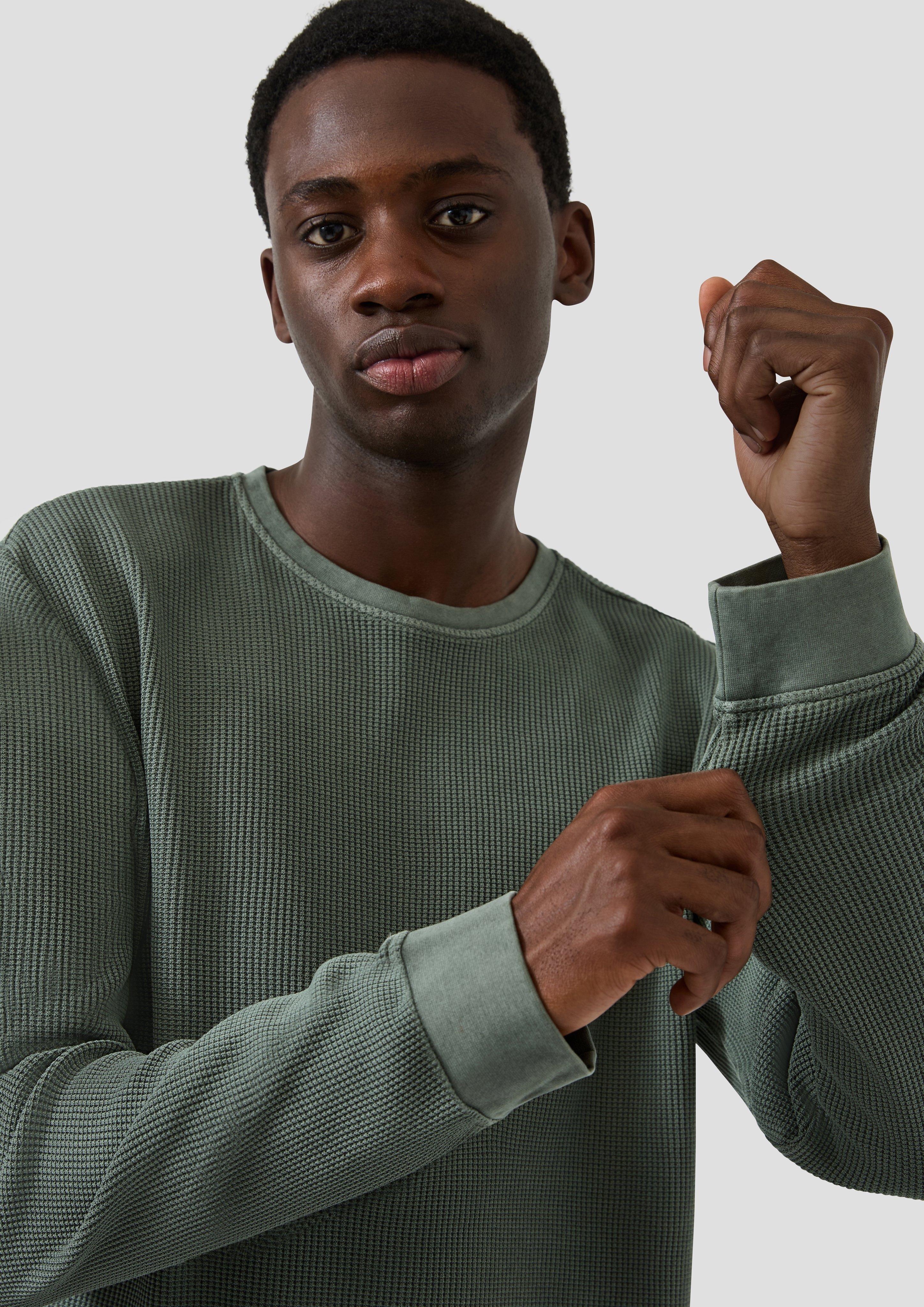 Longsleeve aus Strukturjersey