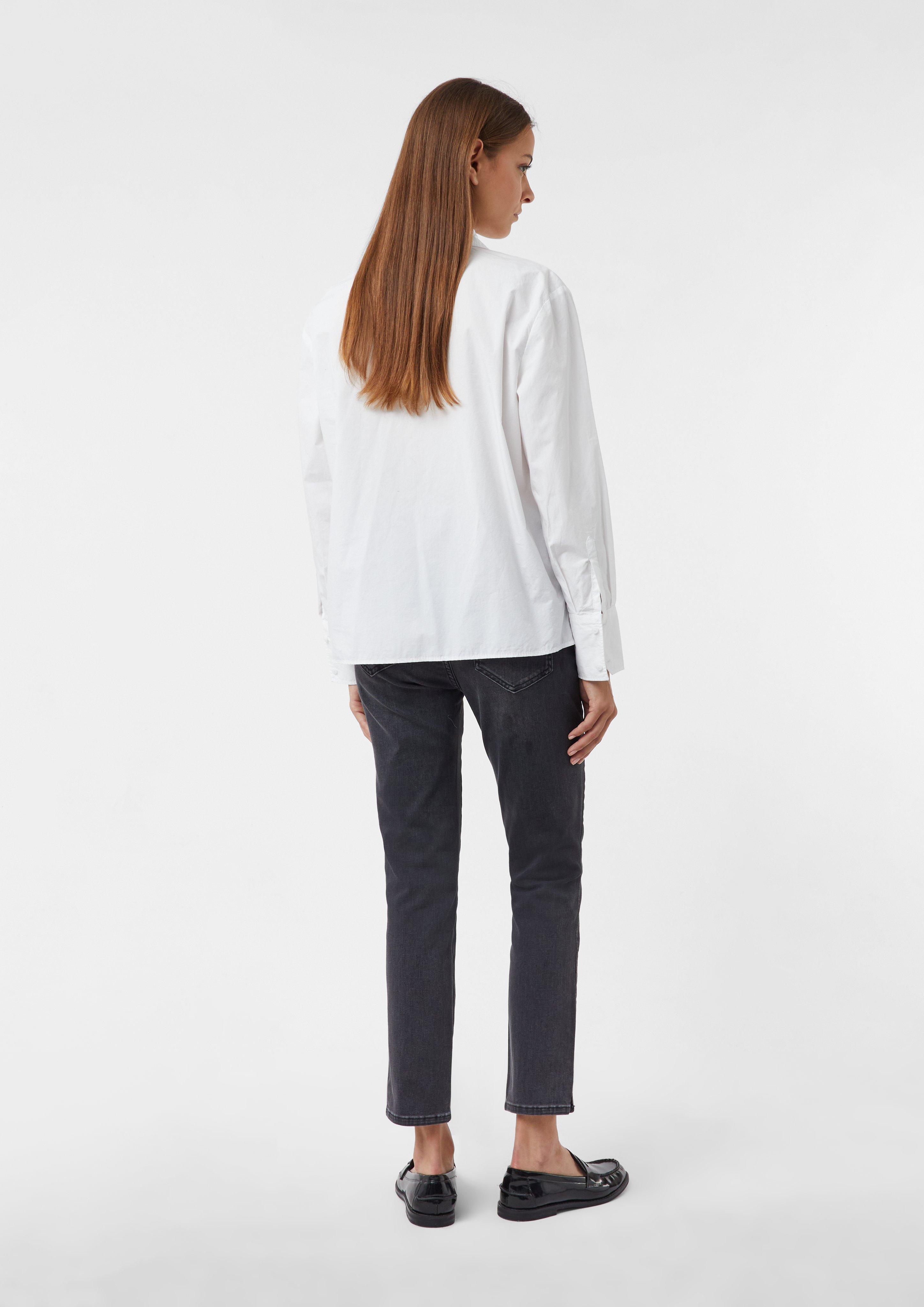 Crop jeans in a skinny fit with a wash - Grey | SCAYLE