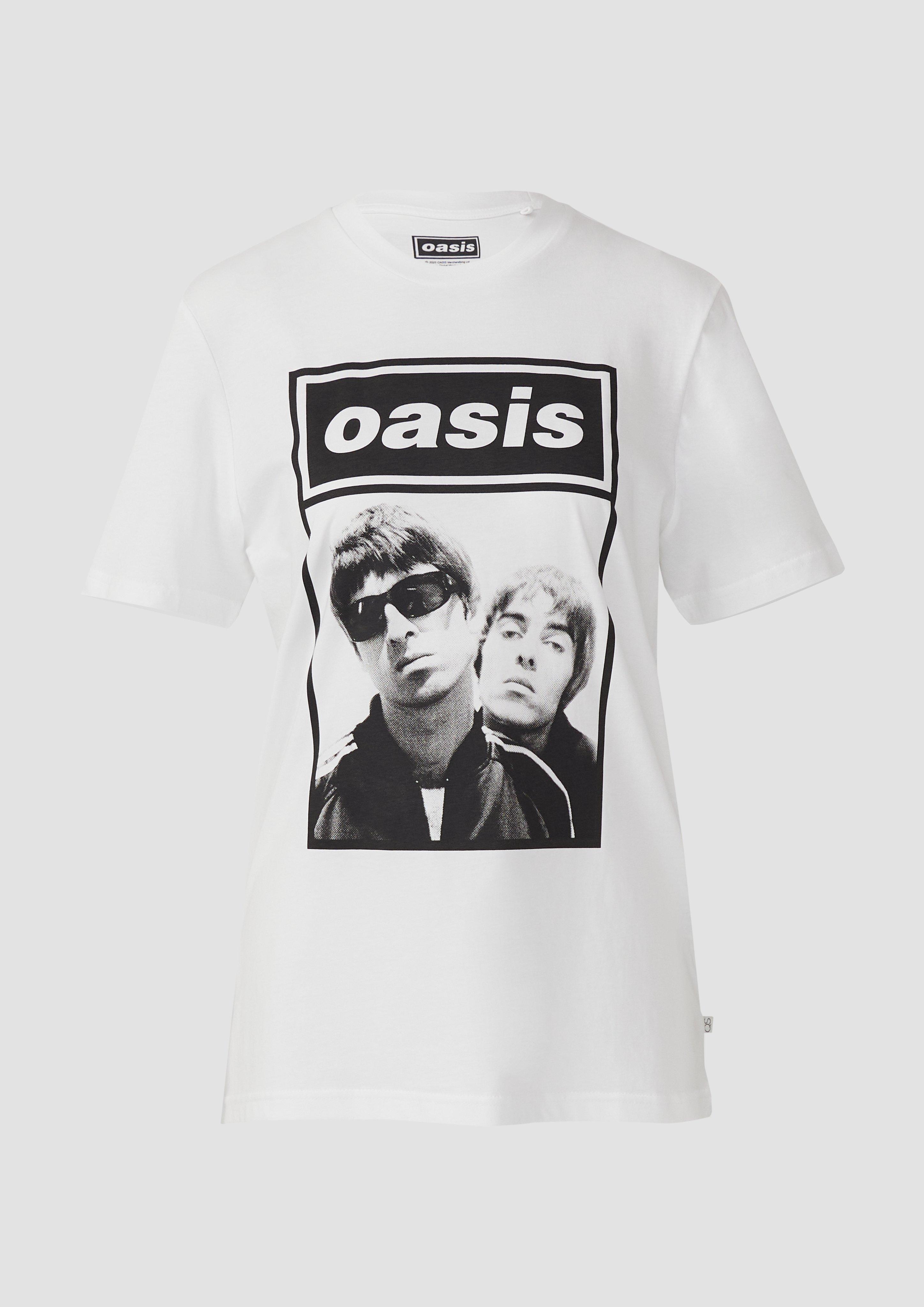 QS - Oasis® Band-Shirt, Damen, weiß
