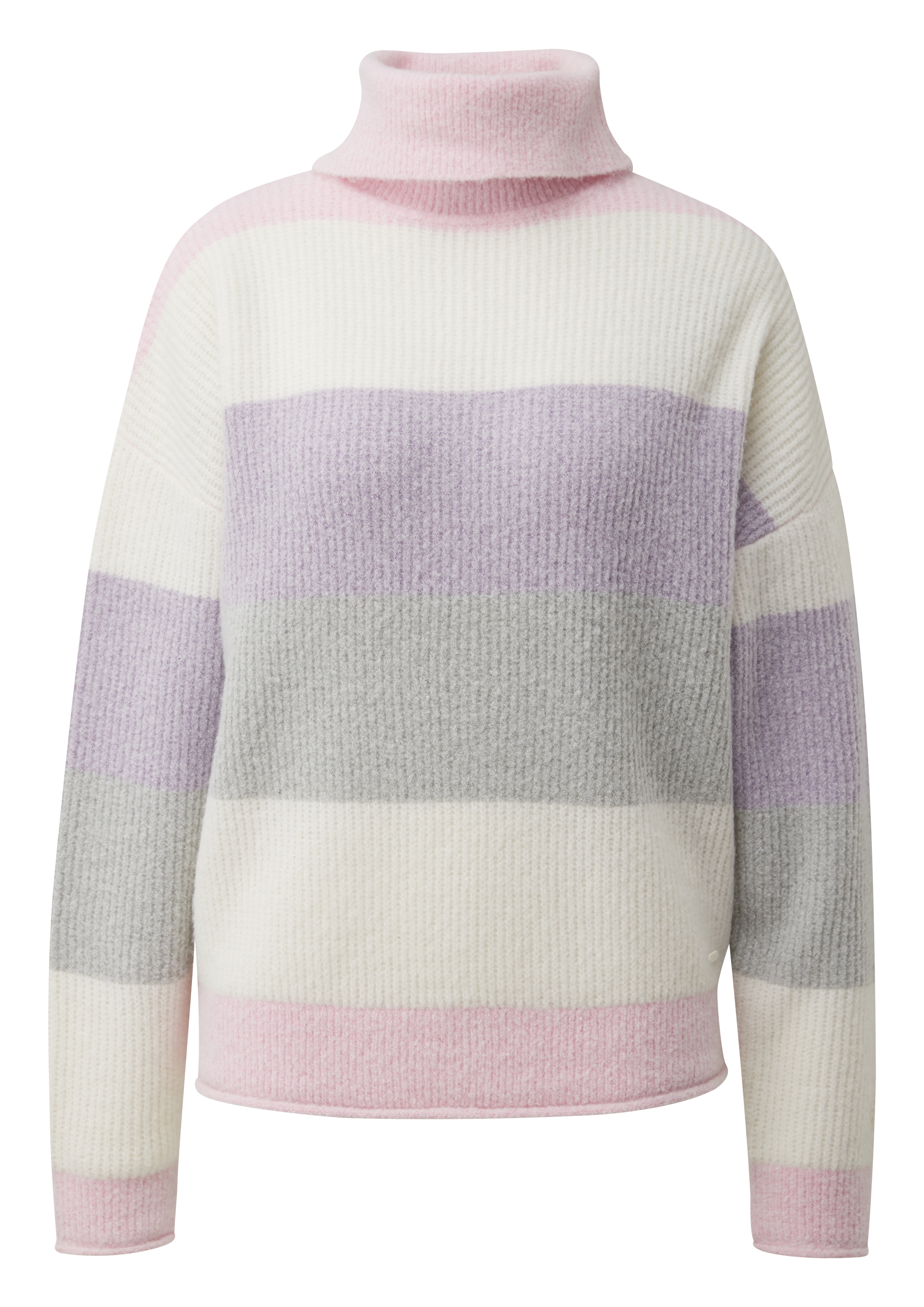 Rollkragenpullover mit Streifen