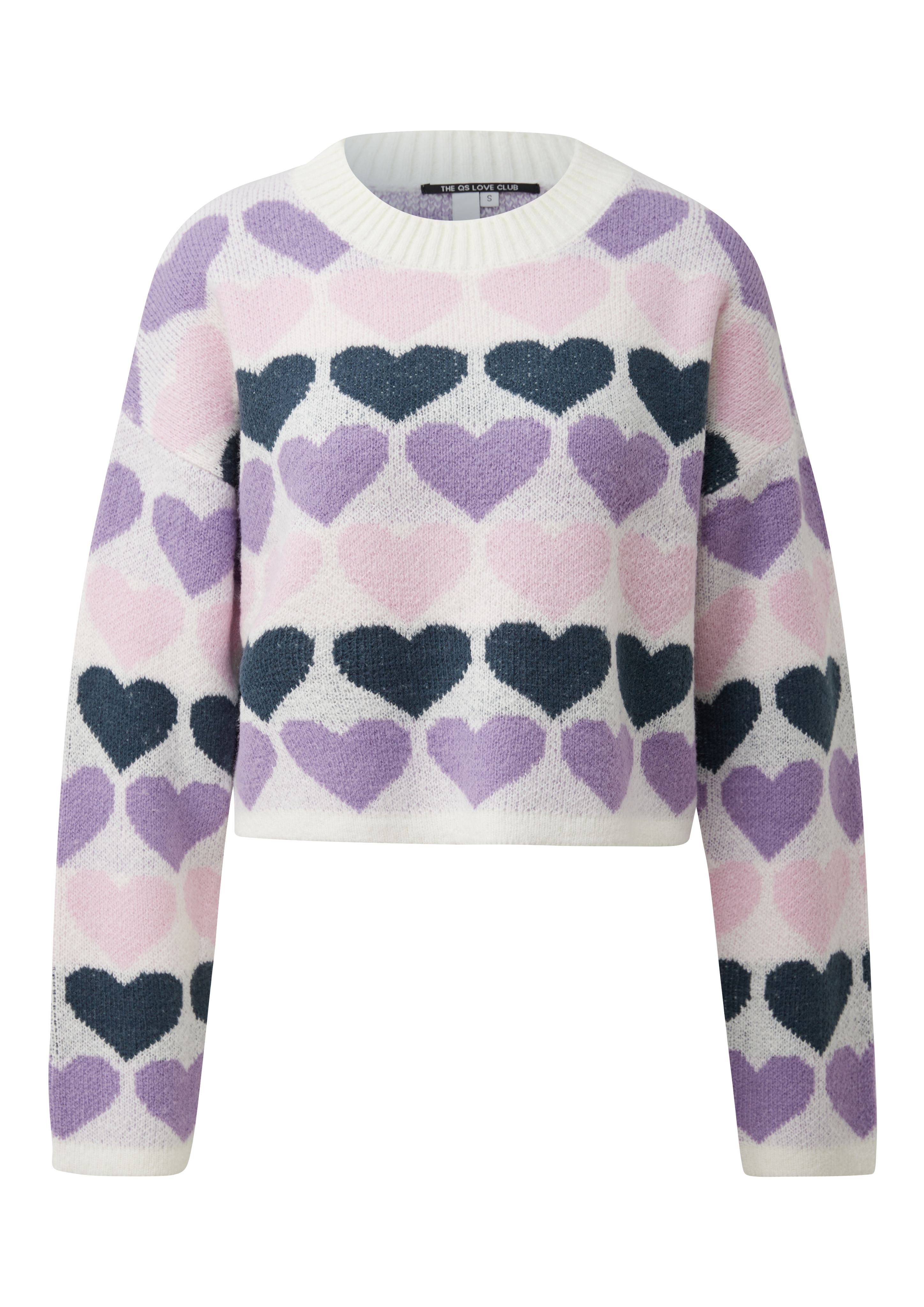 QS Pullover mit Herzmuster 2175301.02X0.XS