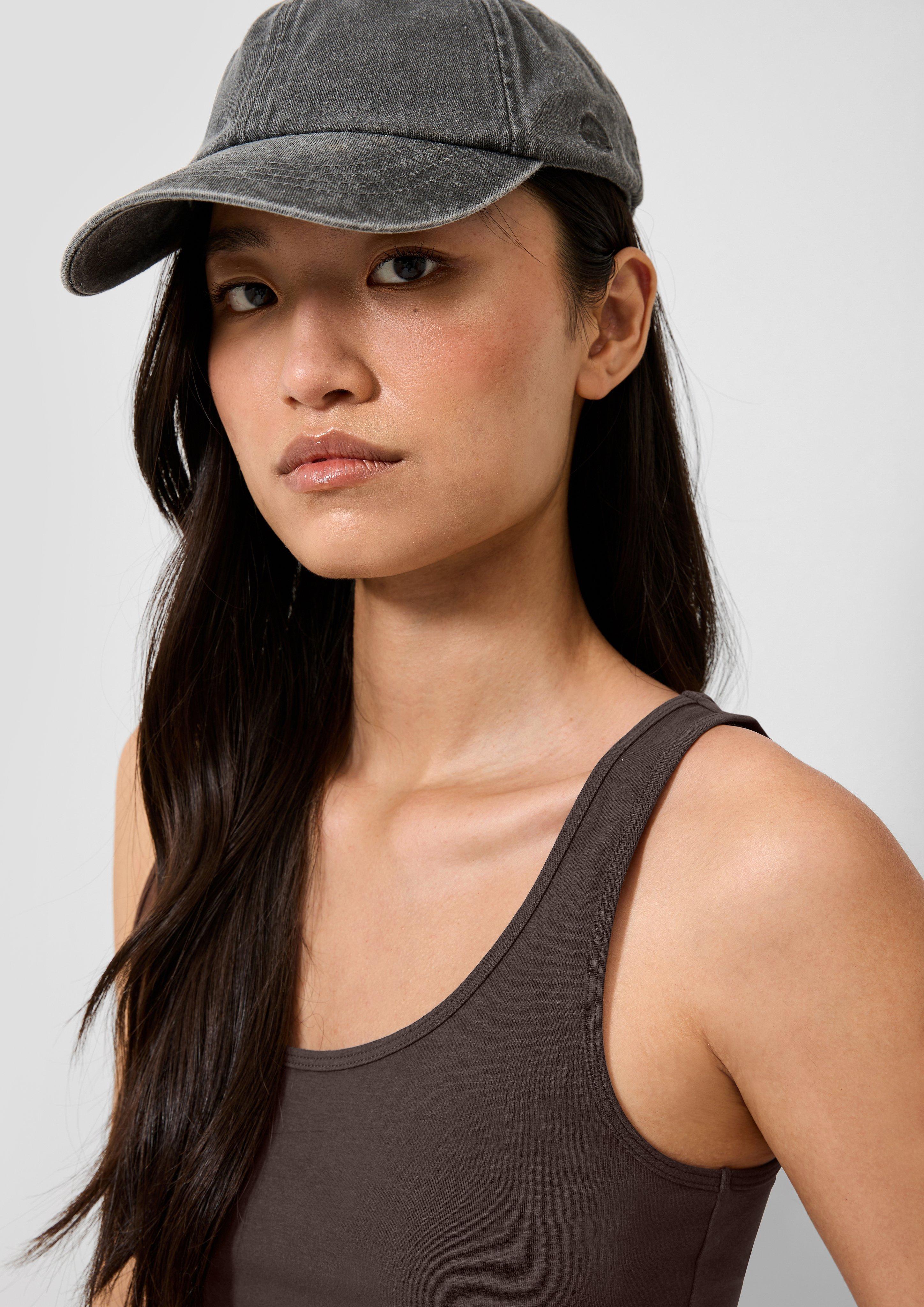 Dames T-Shirt in bruin van QS