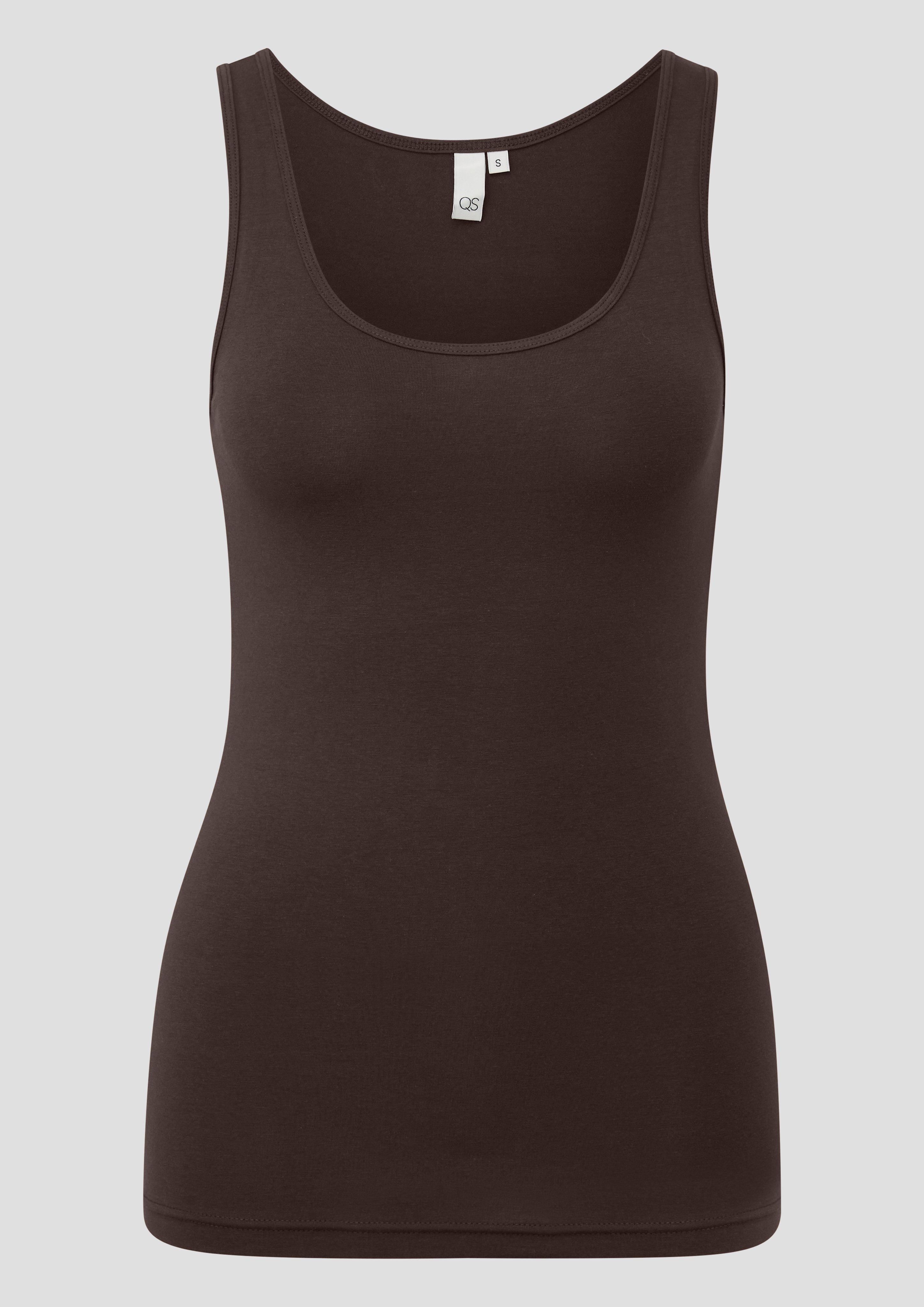 Dames T-Shirt in bruin van QS