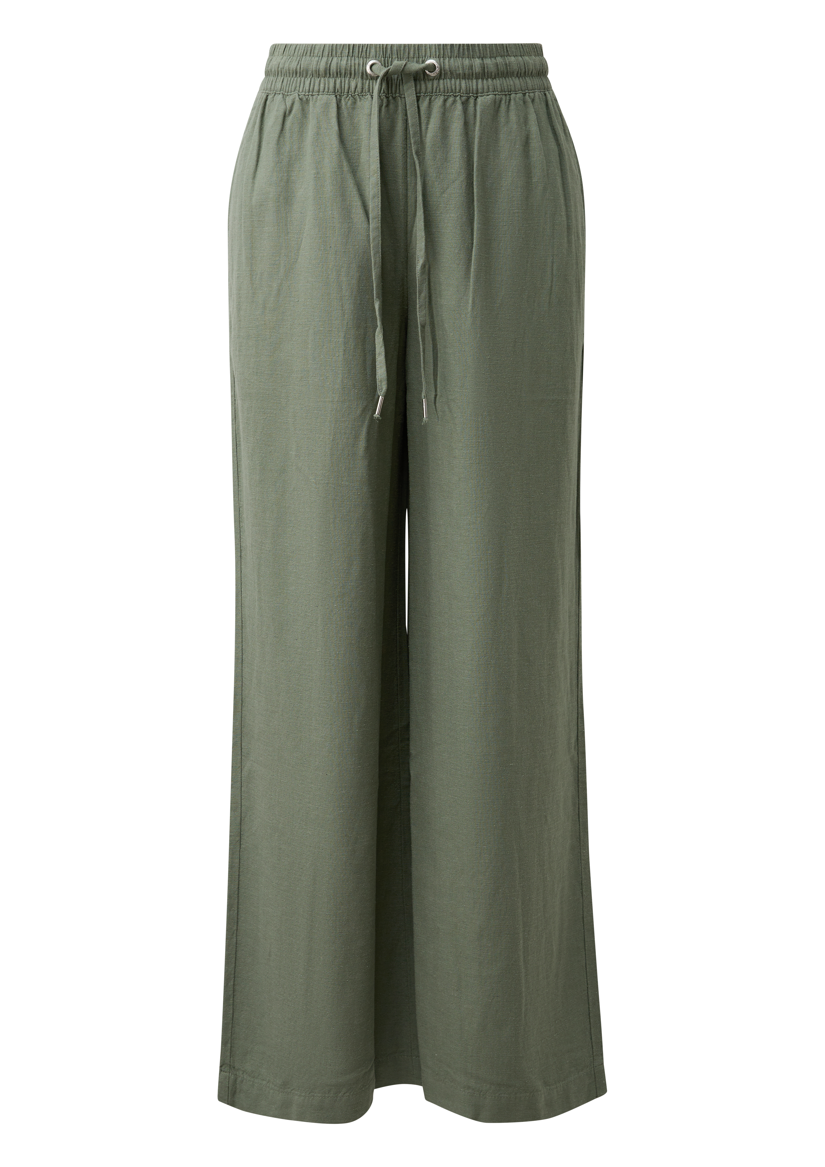 Qs Leinenmix-Hose Mit Wide Leg