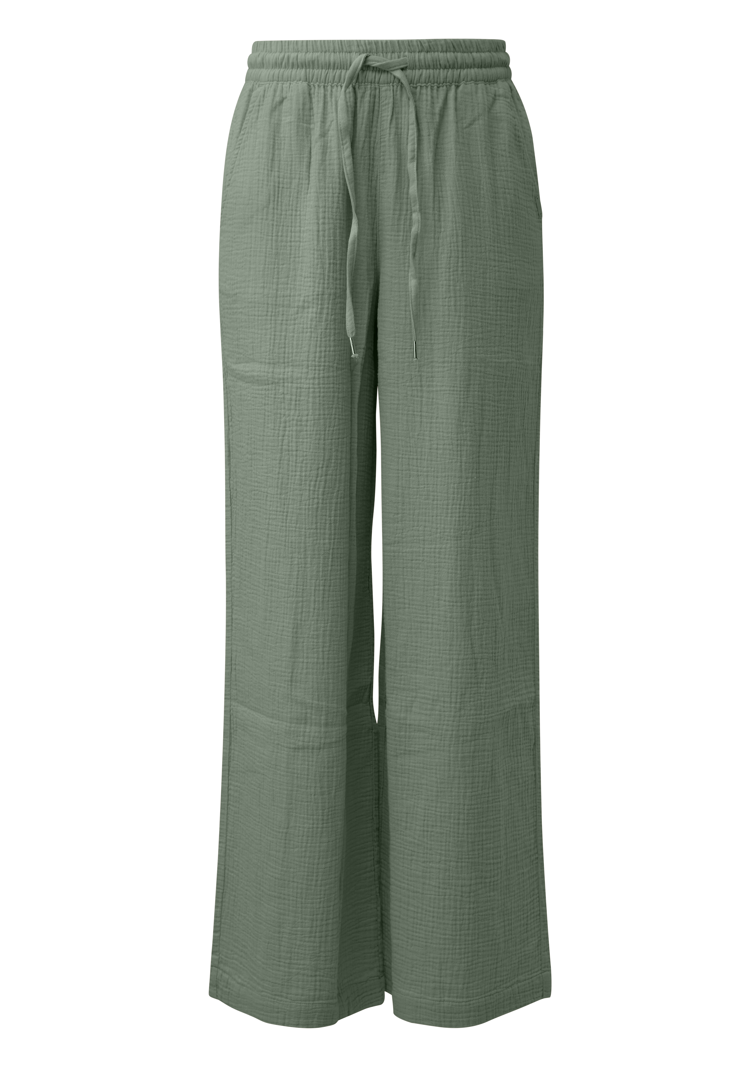 Qs Musselin-Hose Mit Wide Leg